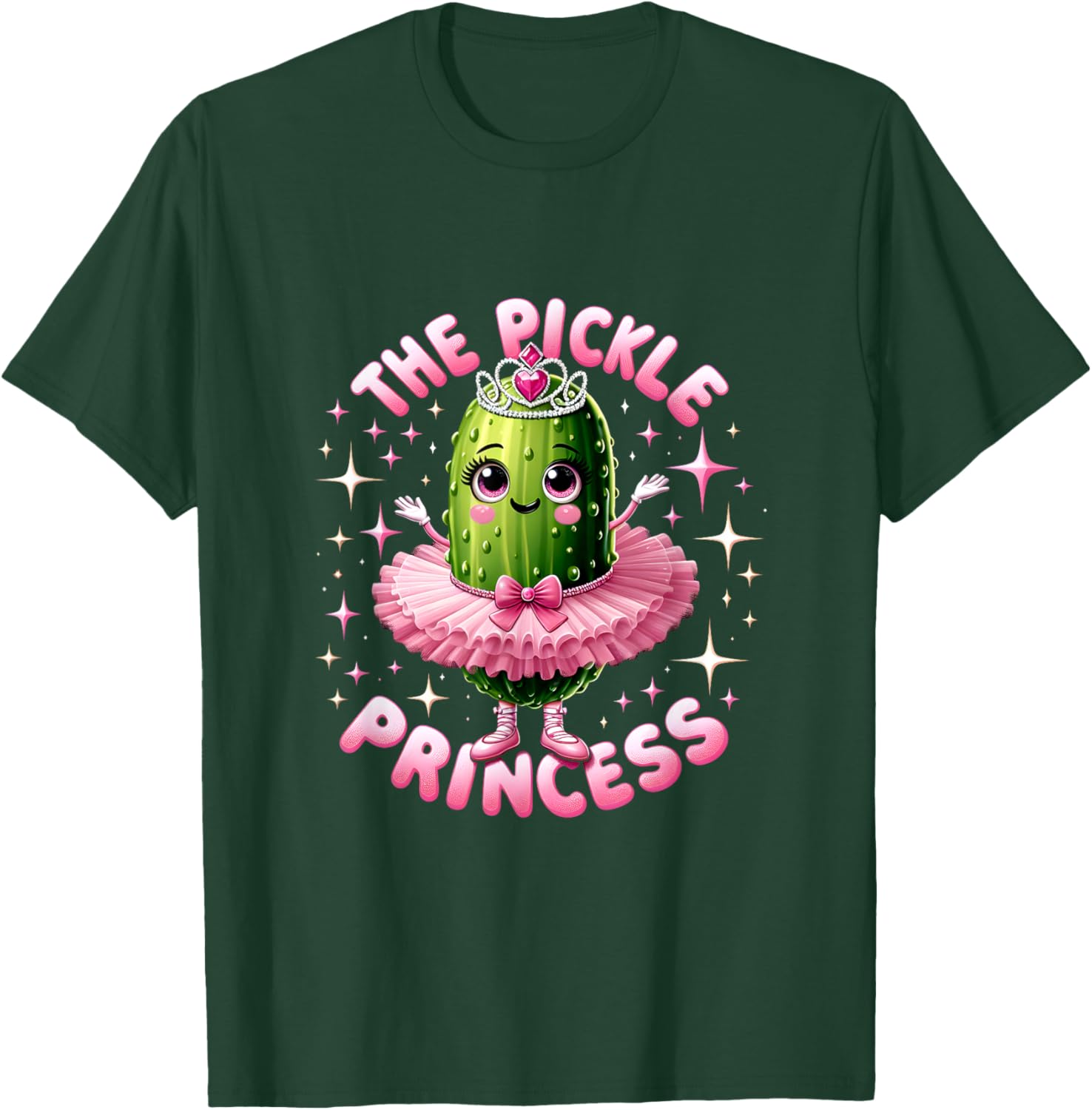 Cute Pickle Princess Ballet T-Shirt for Pickle Lovers and Dancers - 16
