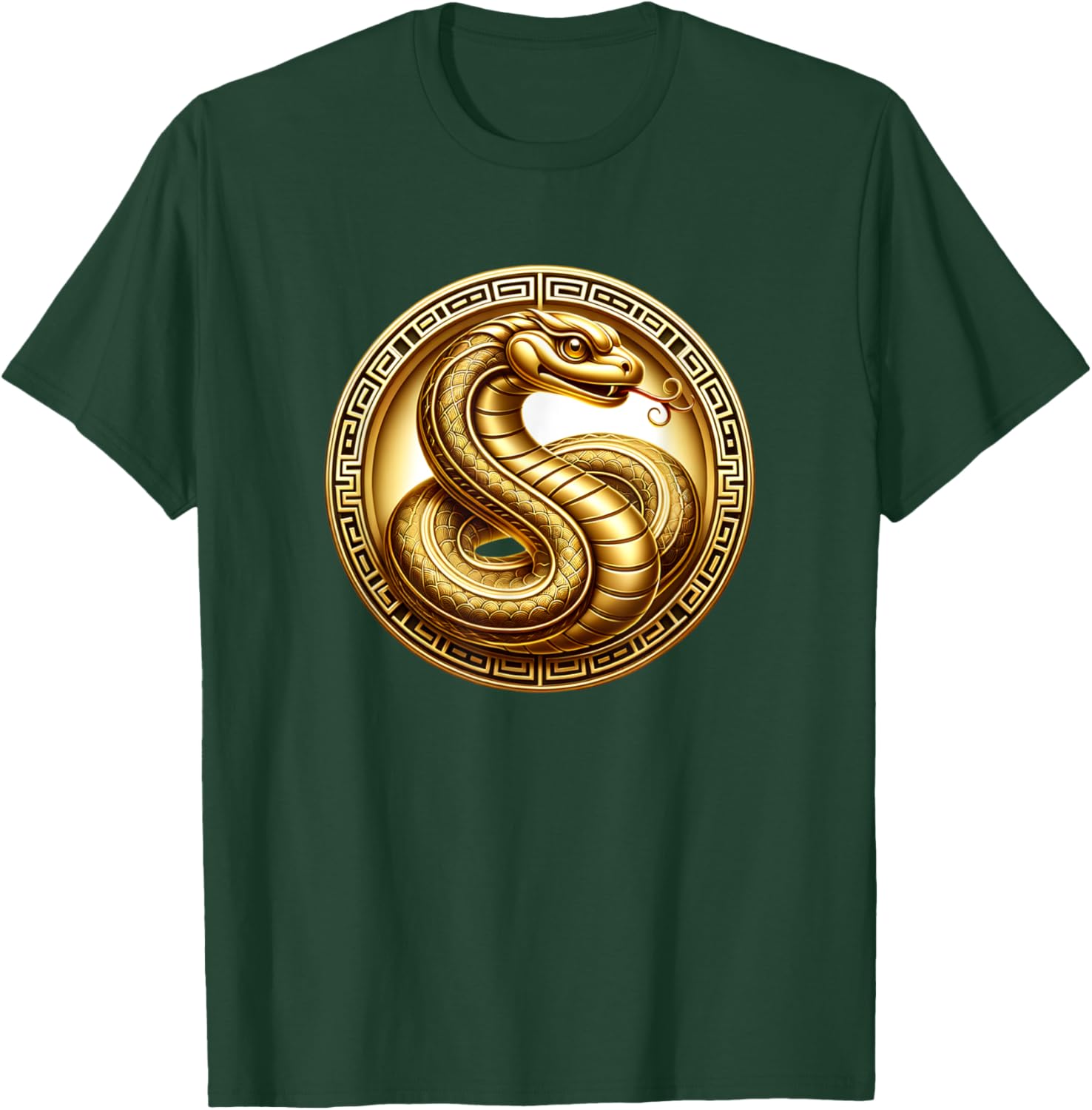 Gold Year of the Snake T-Shirt for Celebrating the Lunar New Year - 15