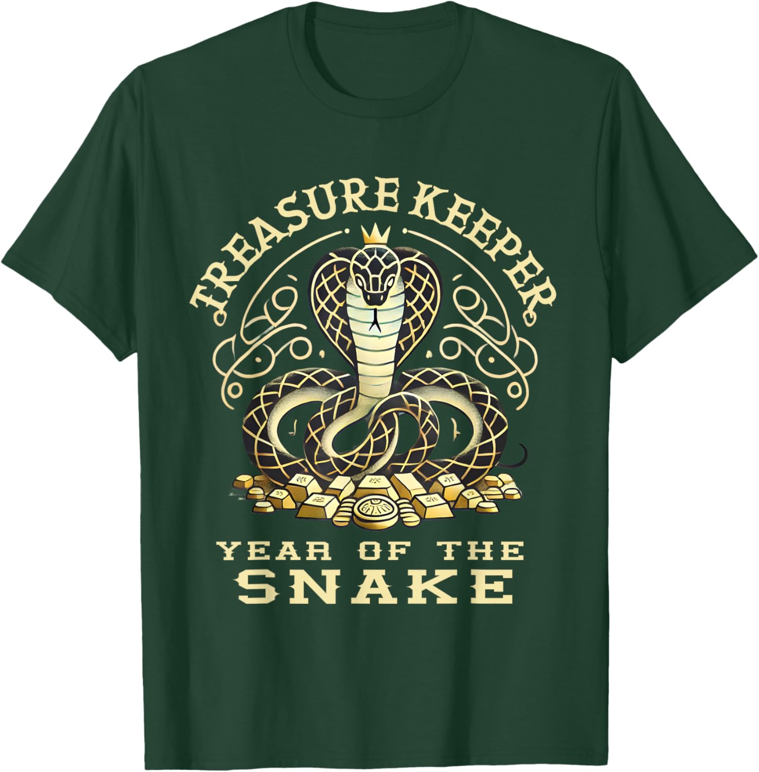 Treasure Keeper Year of Snake T-Shirt – Stylish Chinese Design Apparel - 1