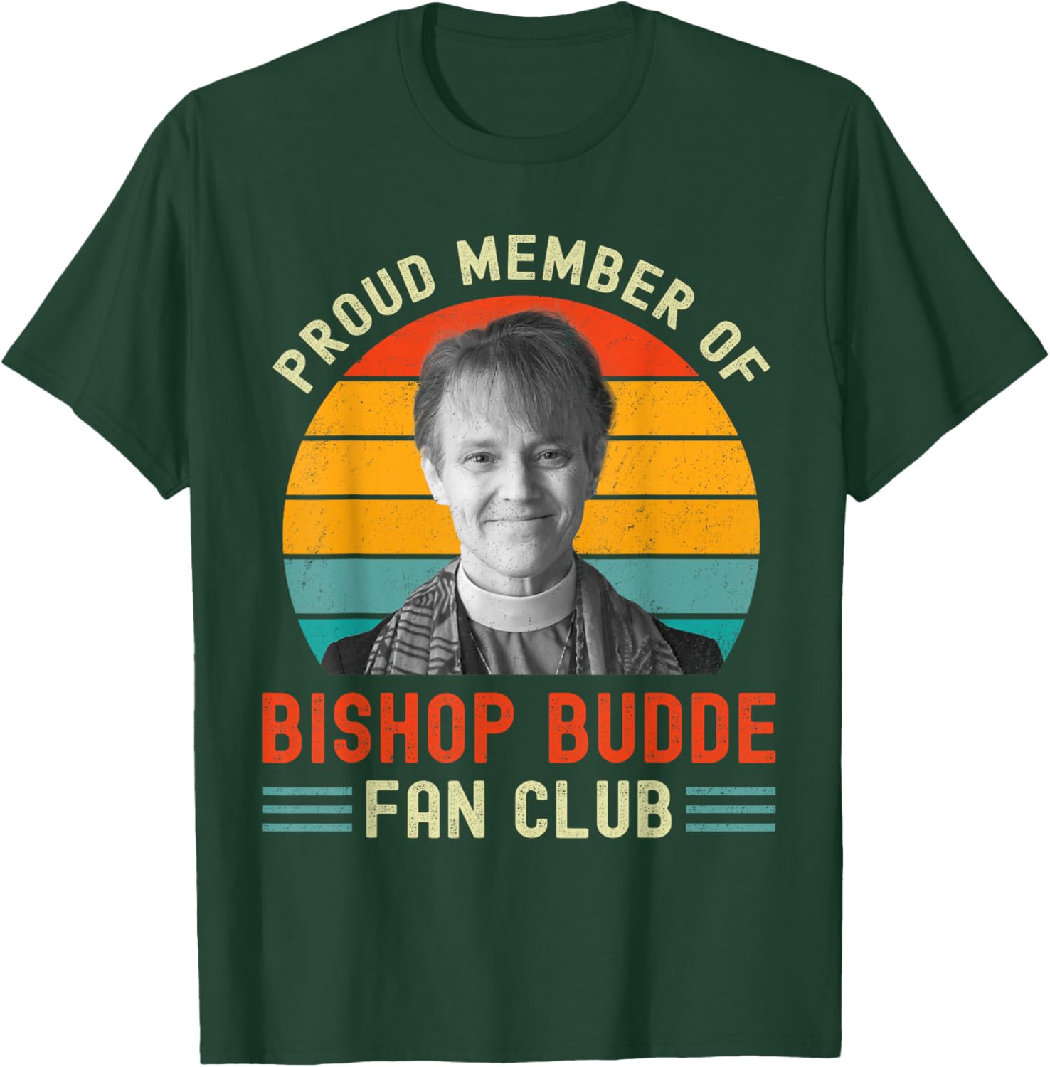 Proud Member of Bishop Budde Fan Club Vintage US Flag T-Shirt - 25