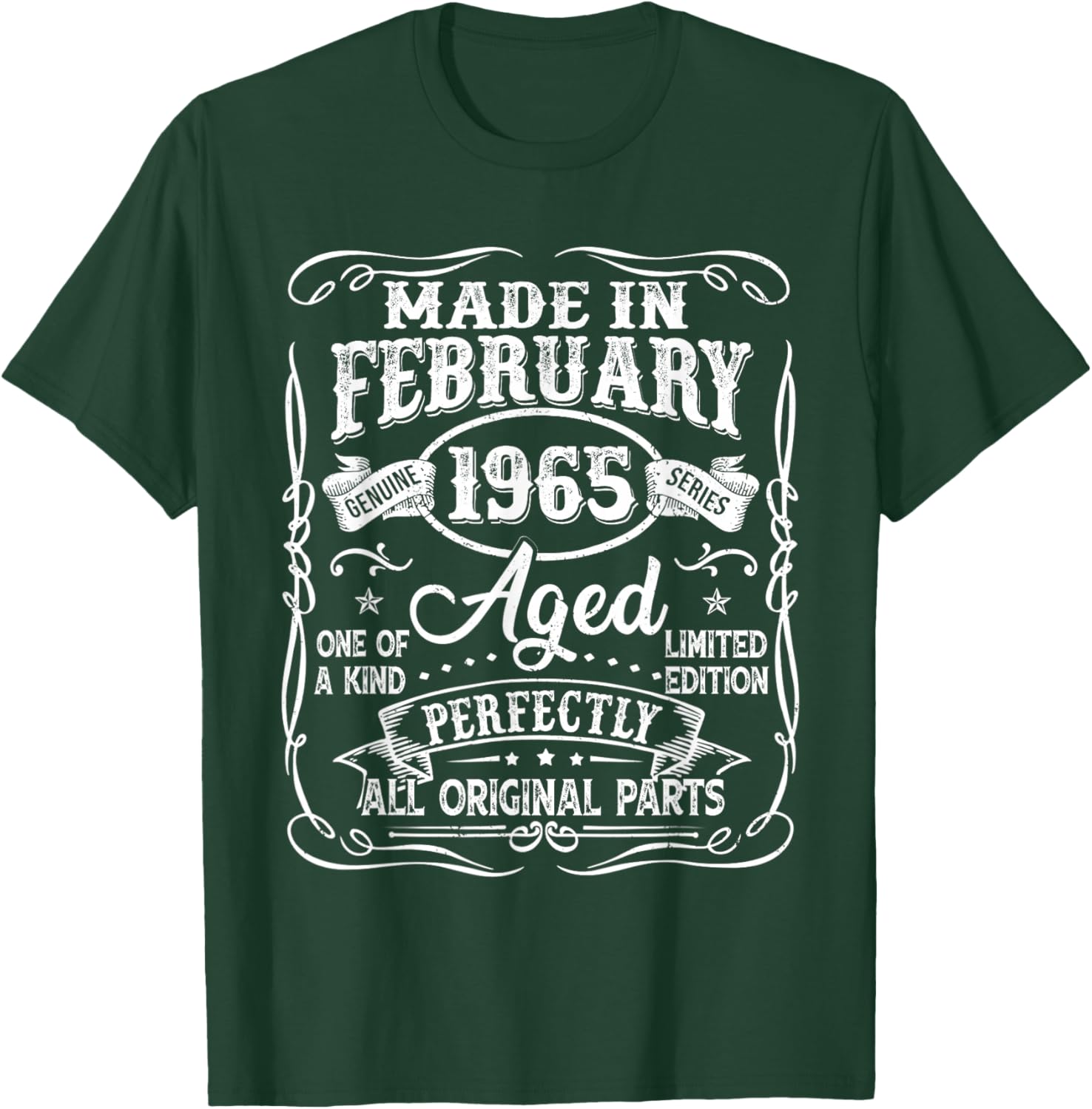 Vintage 60th Birthday T-Shirt for Men Born in February 1965 - 12