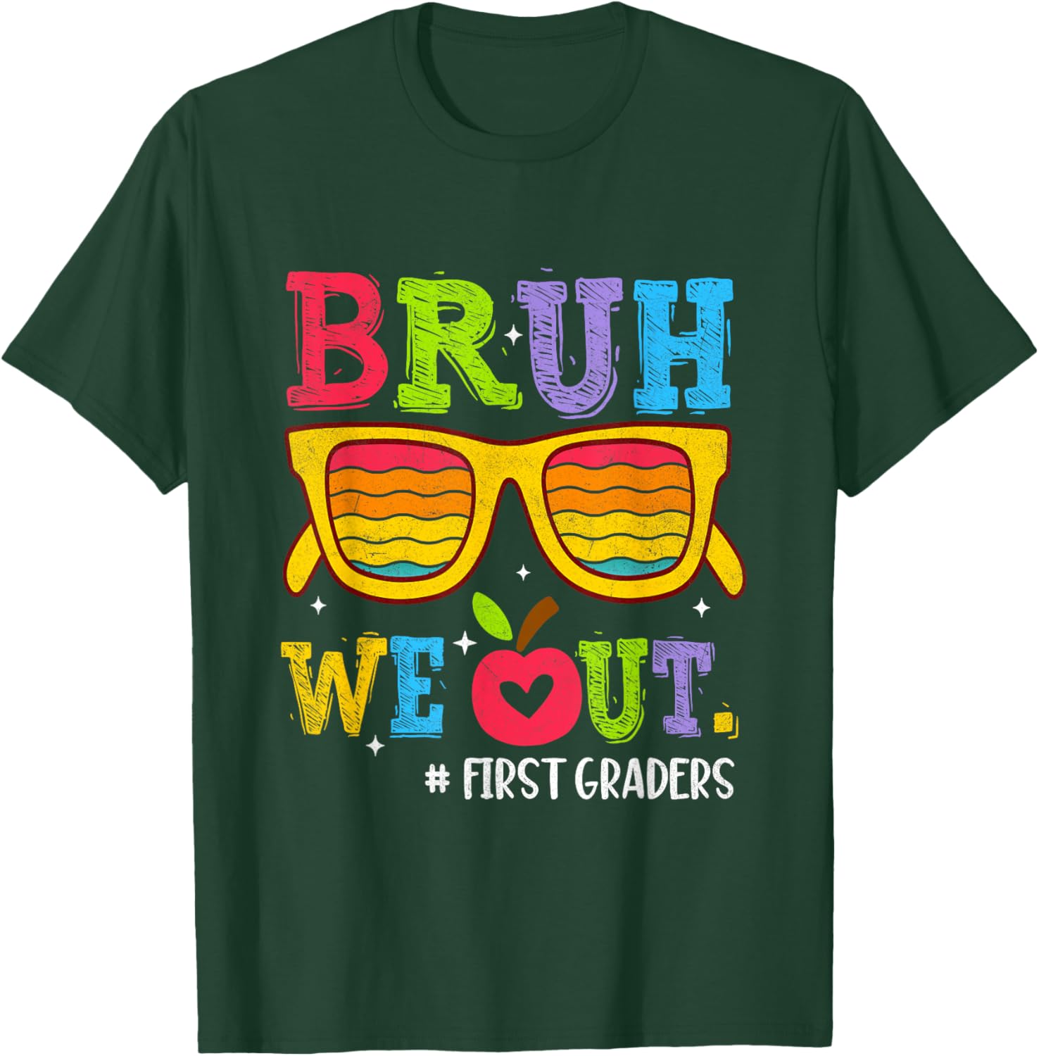 Bruh We Out First Graders Graduation T-Shirt Perfect for 1st Grade Celebrate - 11