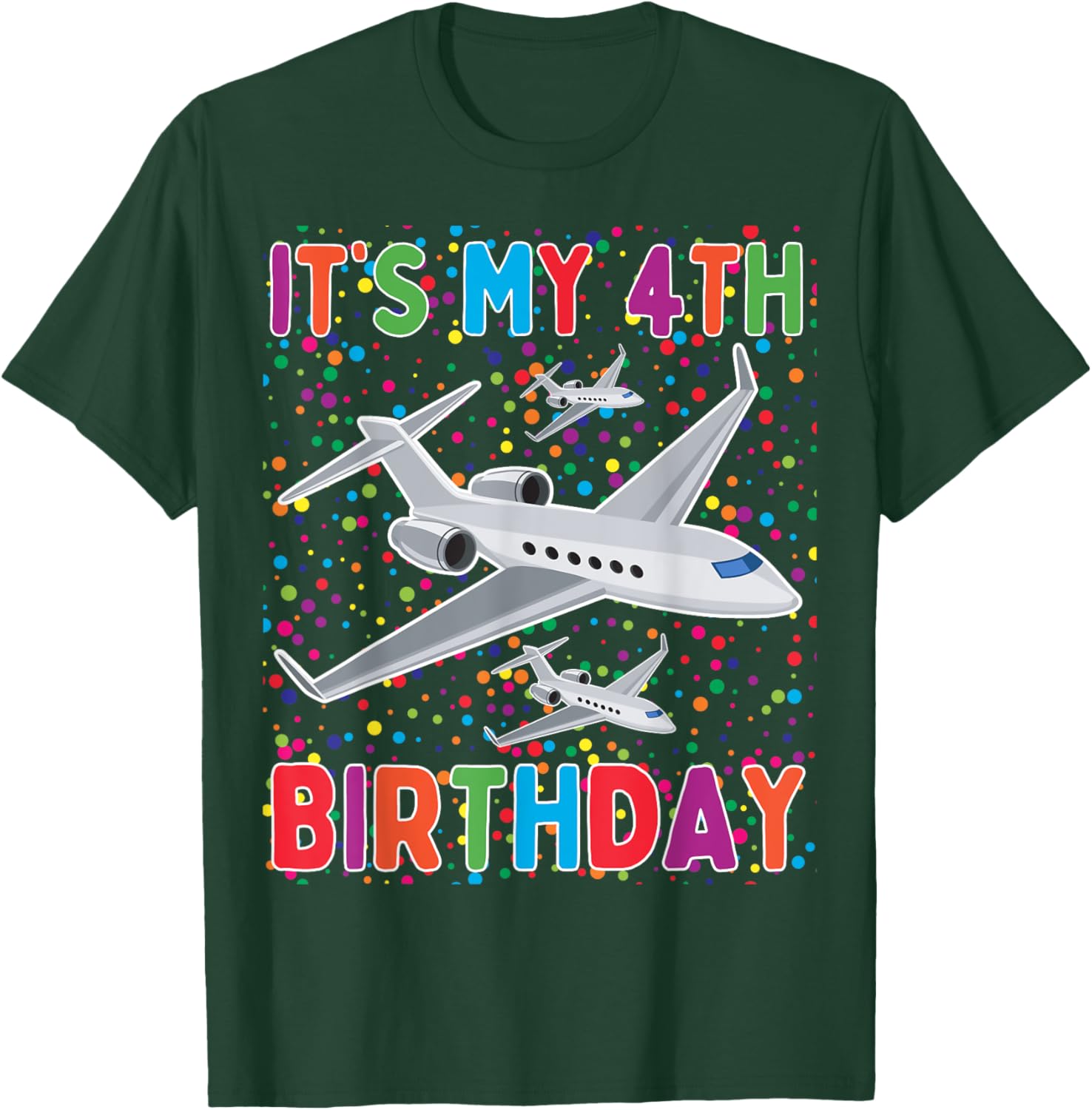 It's My 4th Birthday Airplane T-Shirt for Boys and Girls Celebrate in Style - 14