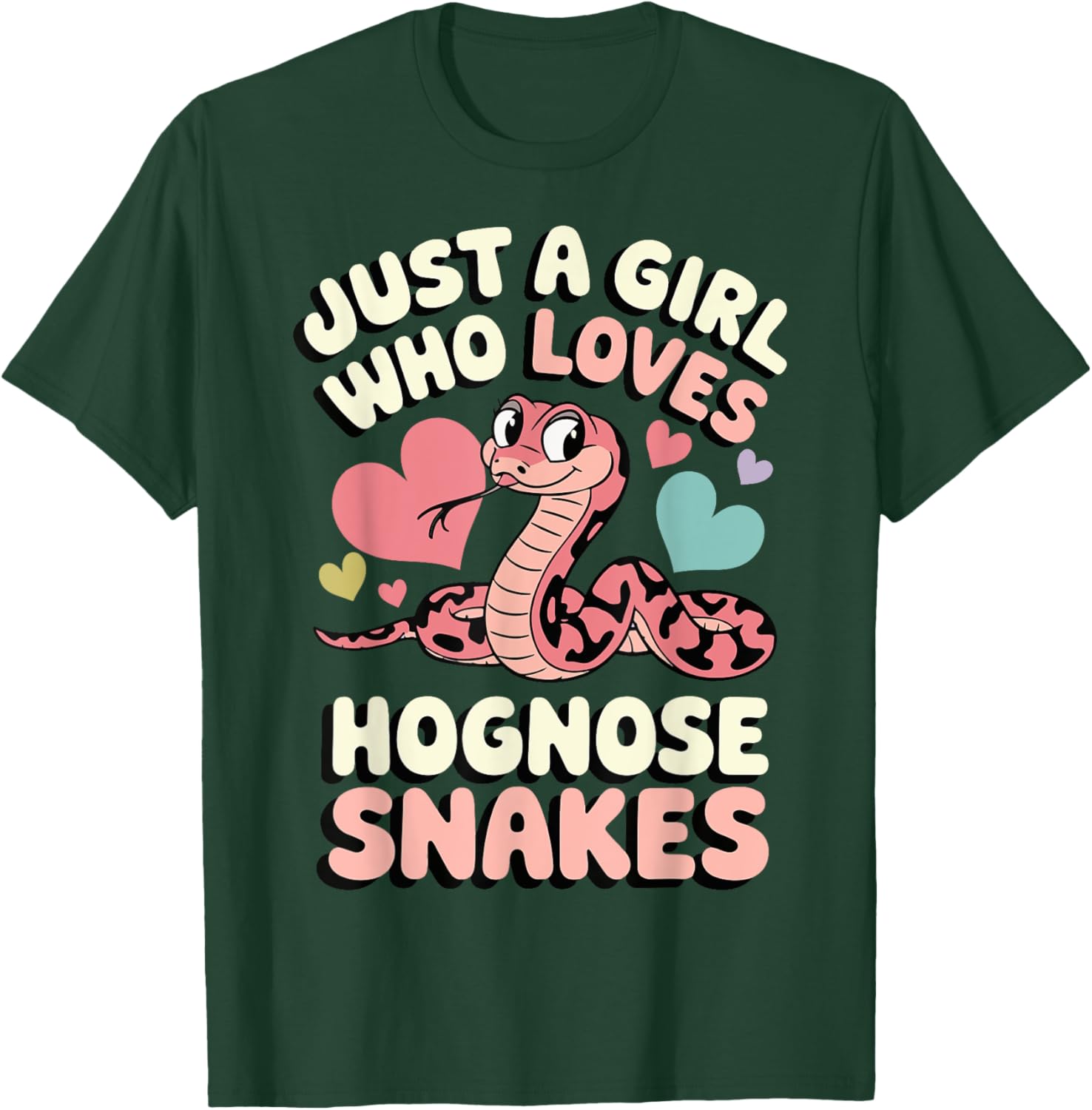 Just A Girl Who Loves Hognose Snakes Fun T-Shirt for Snake Enthusiasts - 4