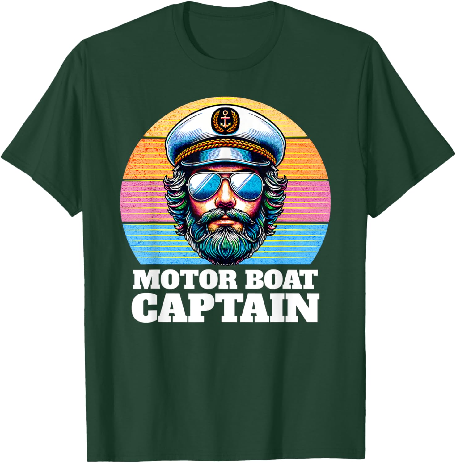 Funny Motor Boat Captain T-Shirt for Men and Women, Nautical Humor Apparel - 1