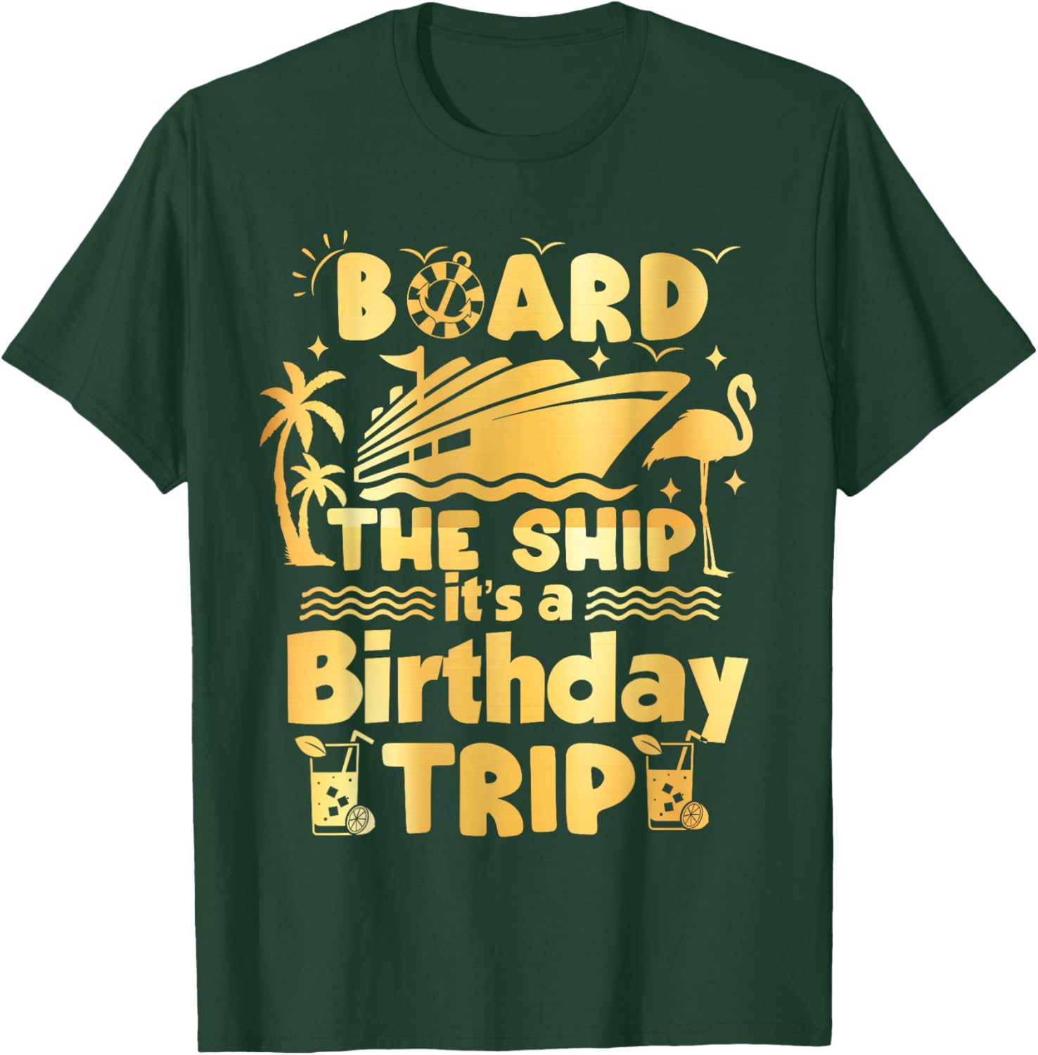 Birthday Cruise Adventure T-Shirt Fun Nautical Theme Apparel - 8