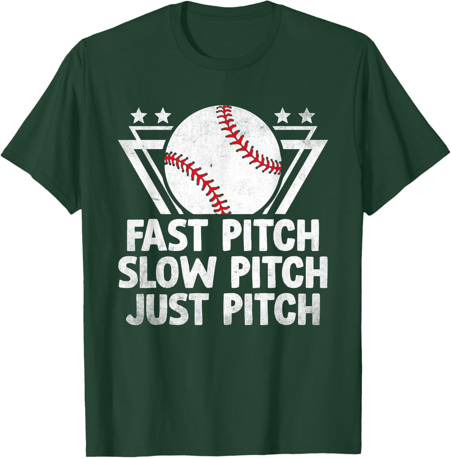 Fast Pitch Slow Pitch Just Pitch Softball T-Shirt for Players and Fans - 11