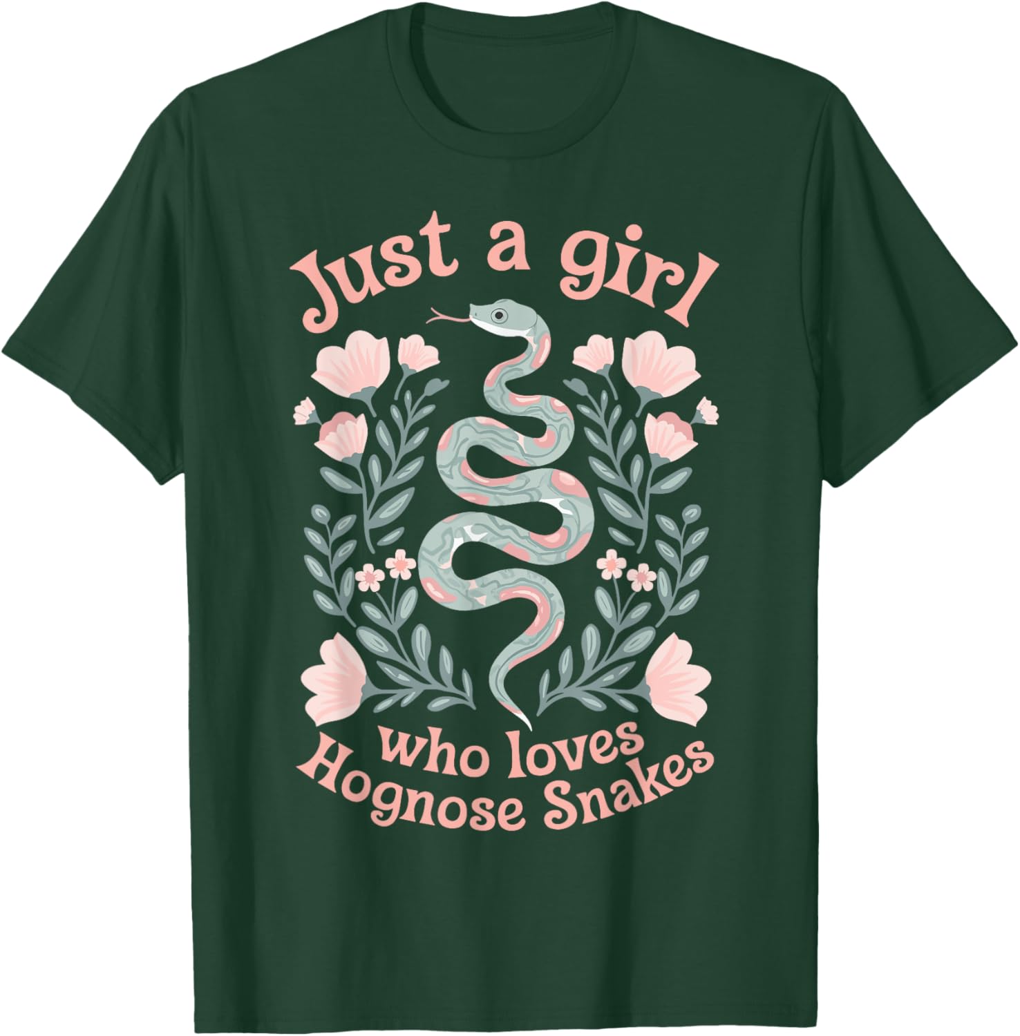 Just A Girl Who Loves Hognose Snakes T-Shirt Cute Snake Lover Tee - 6