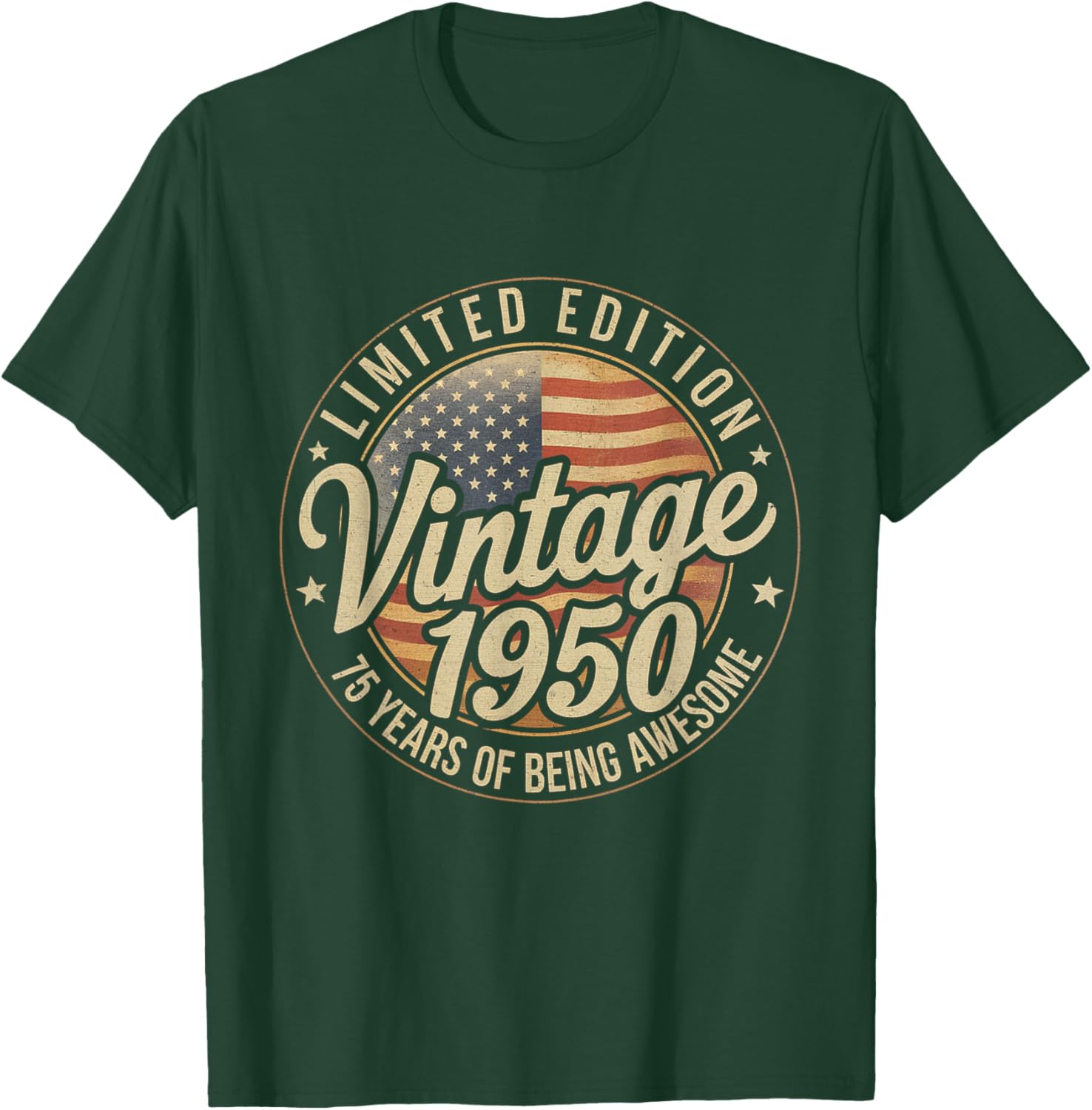 Vintage 1950 75th Birthday T-Shirt for Men and Women Stylish Gift - 3