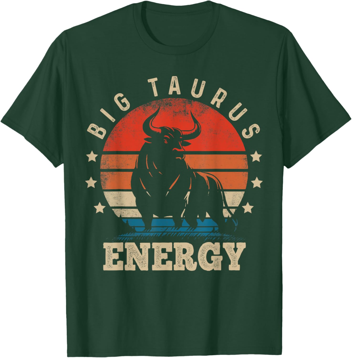 Big Taurus Energy Zodiac T-Shirt for April May Birthdays - 16