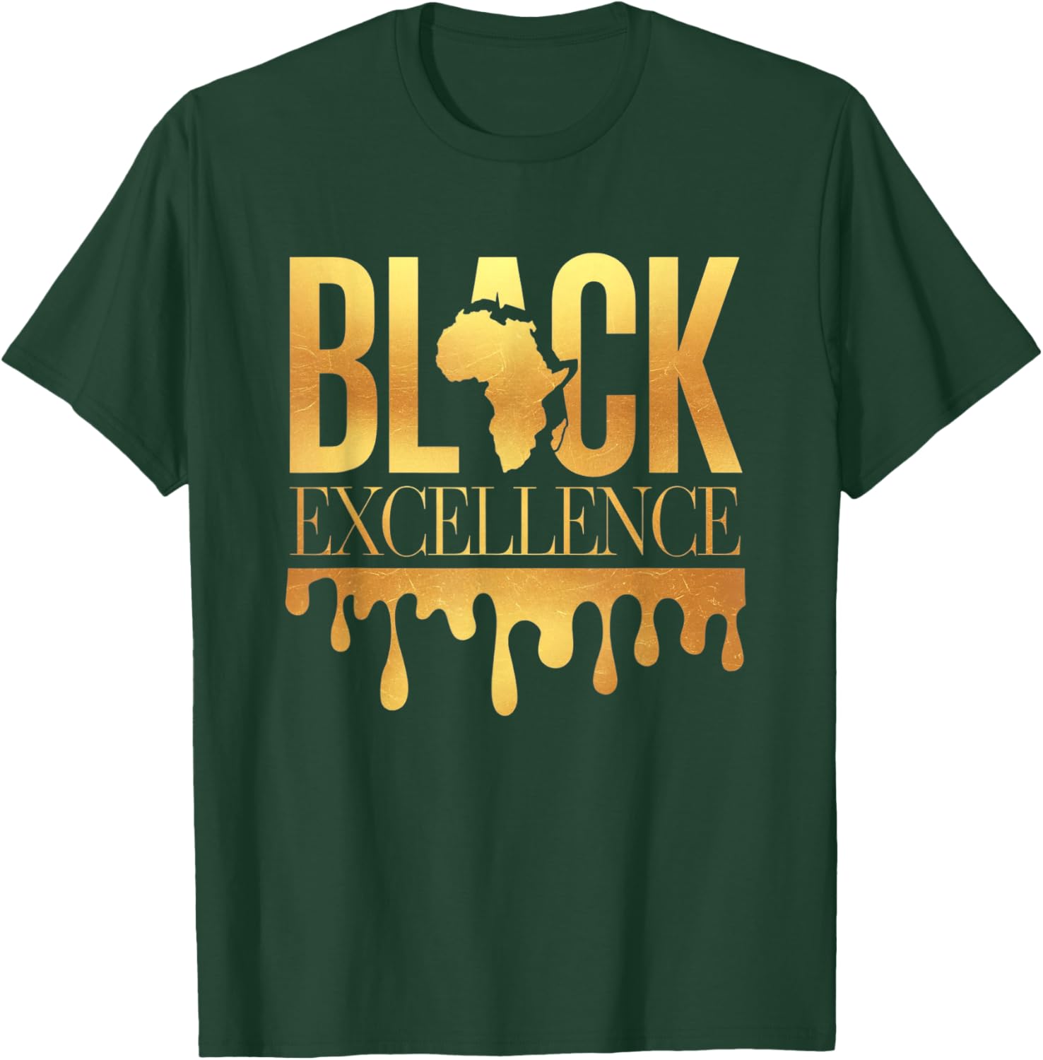 Black Excellence Afro Motivation T-Shirt for Black History Month Celebration - 10