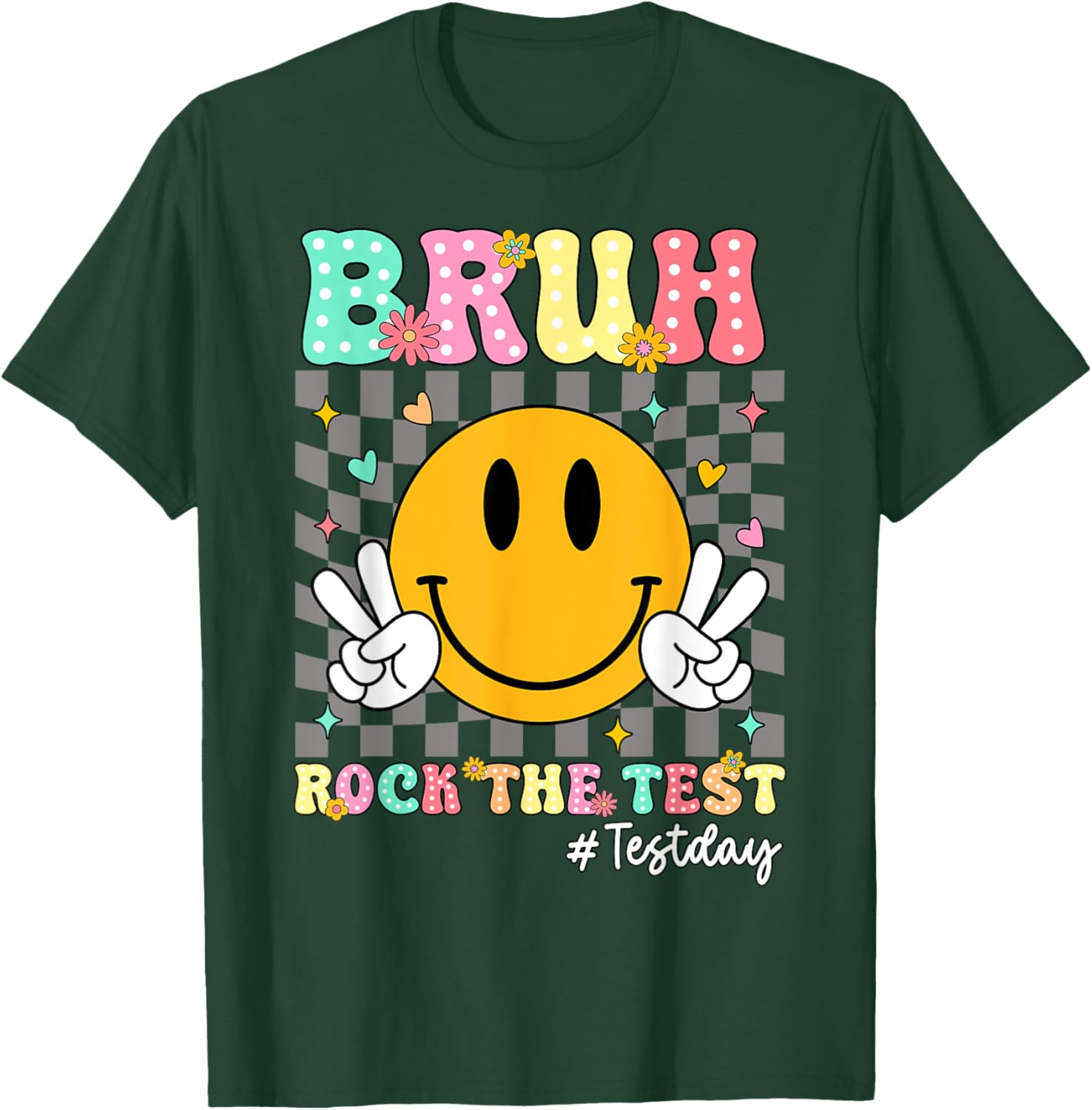 You Got This Test Day Smile Rock the Test Kids T-Shirt for Boys and Girls - 12