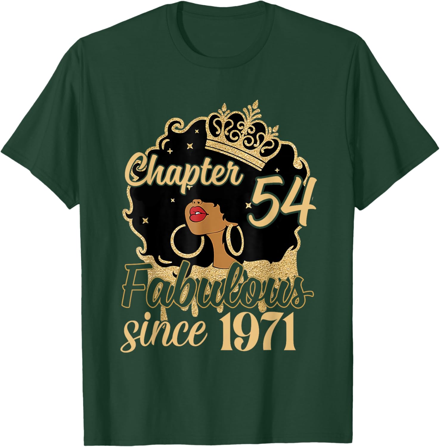 Fabulous Since 1971 54th Birthday T-Shirt for Women and Girls - 1