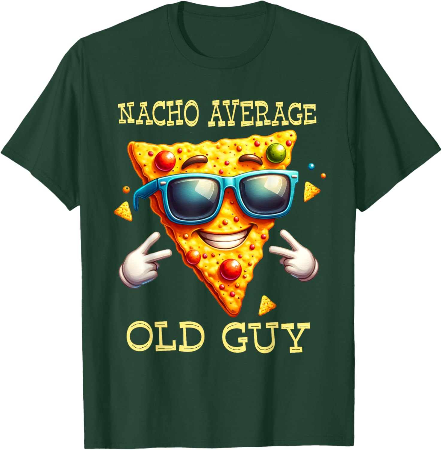 Funny Nacho Average Old Guy T-Shirt for Dads and Grandpas - 2