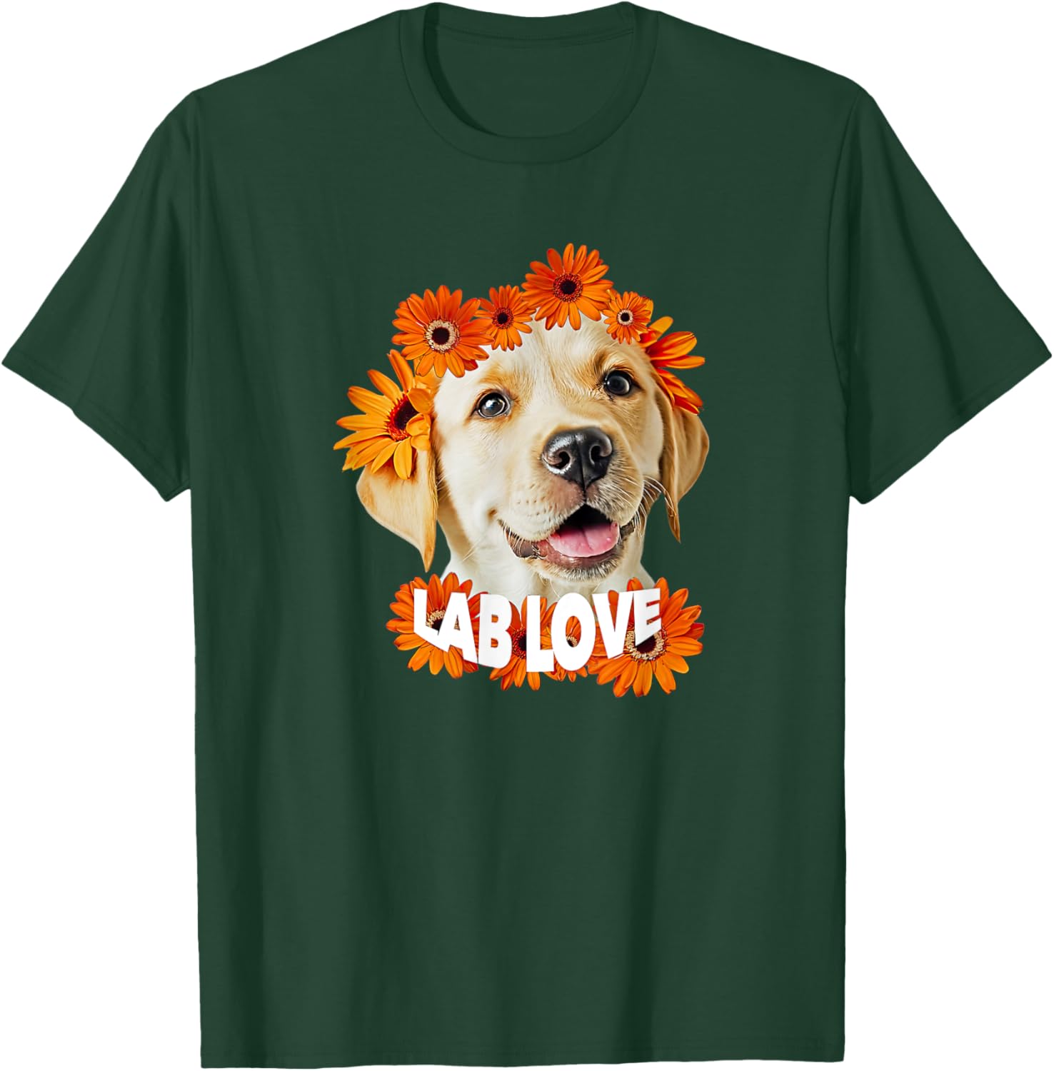 Yellow Labrador Love T-Shirt for Dog Moms and Dads - Daisy Puppy Design - 24