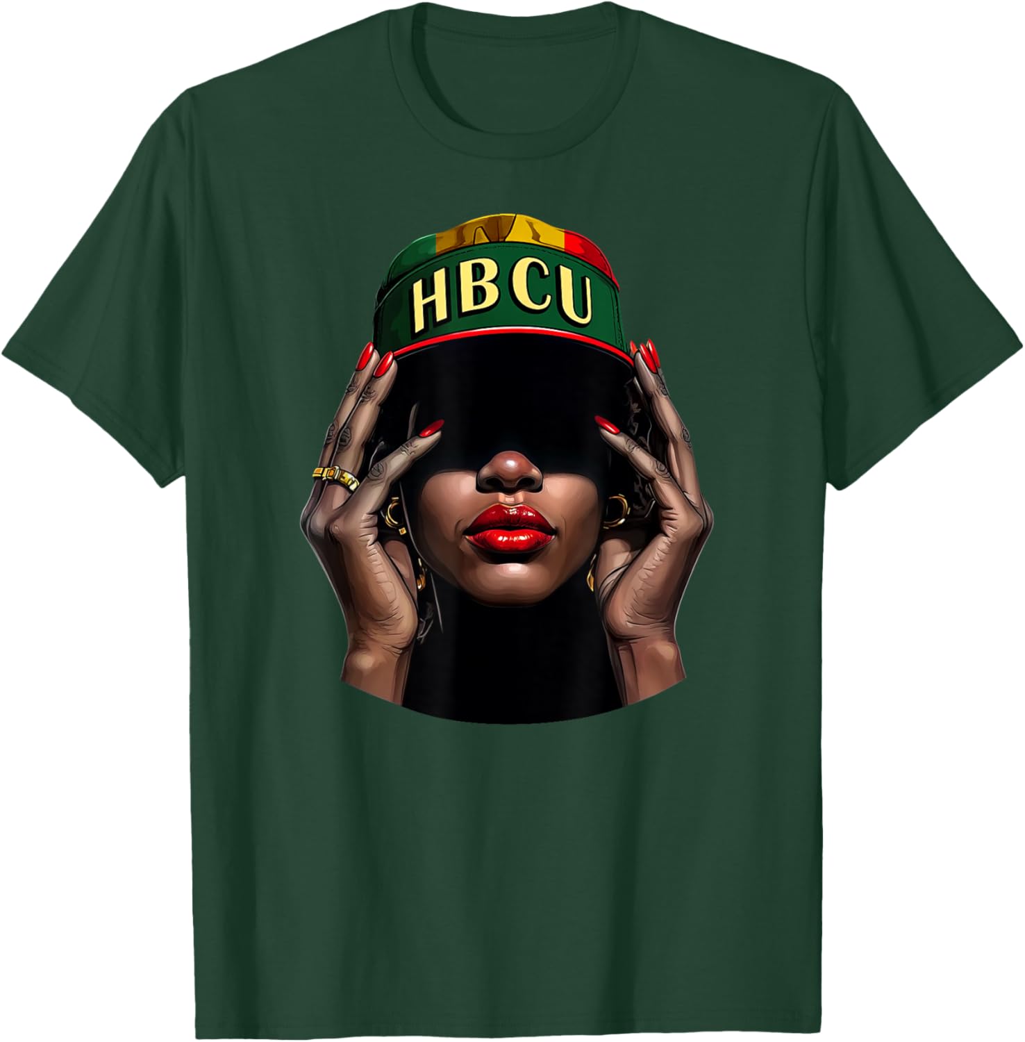 HBCU Beautiful Black Educated Girl Black History Month T-Shirt - 5