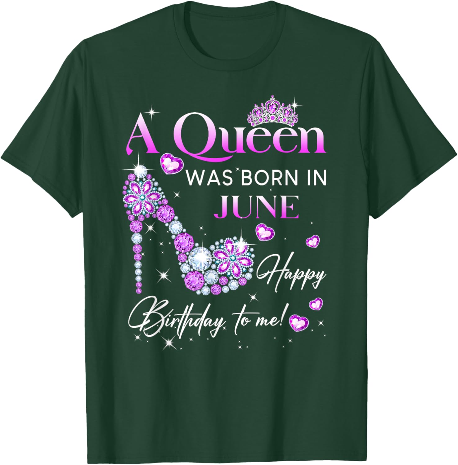 Queen Was Born In June T-Shirt for Women - Perfect Birthday Gift - 15