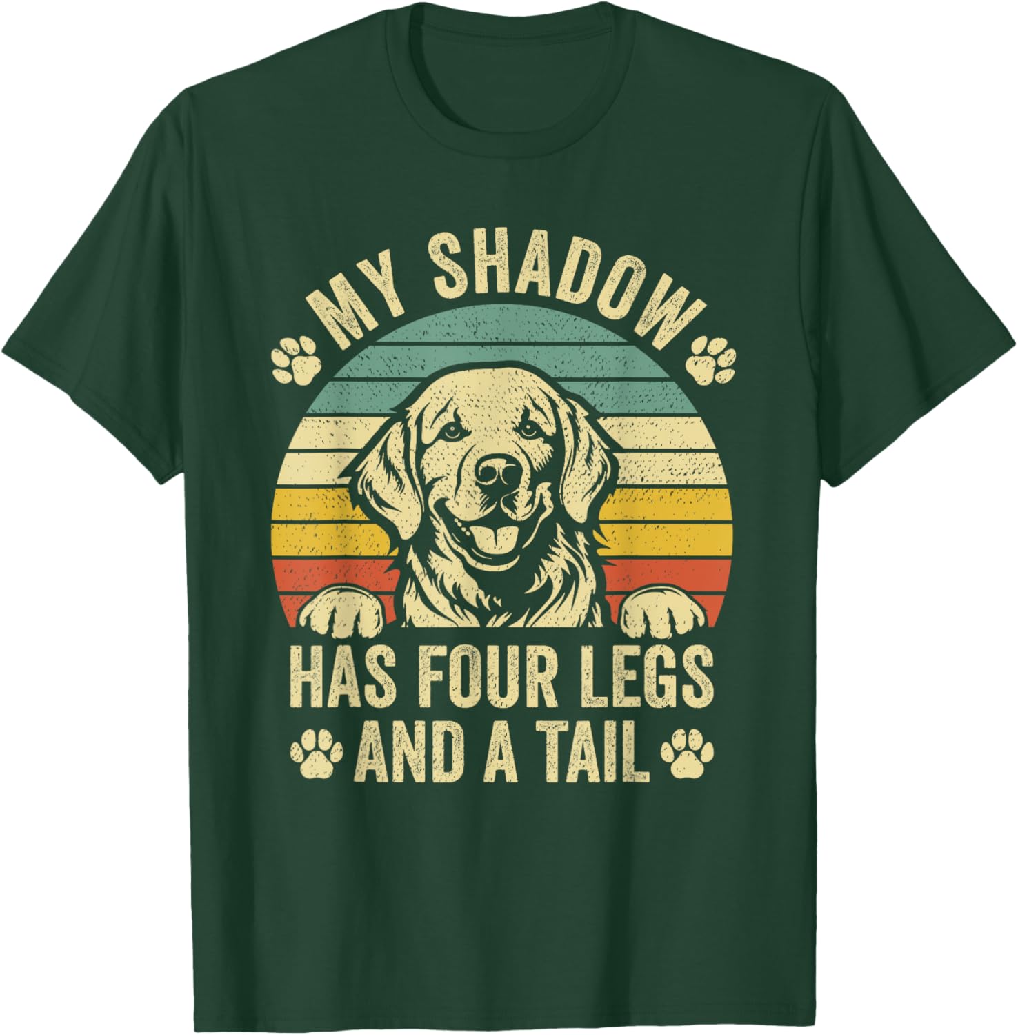 Cute My Shadow Has Four Legs And A Tail T-Shirt for Dog Lovers - 1