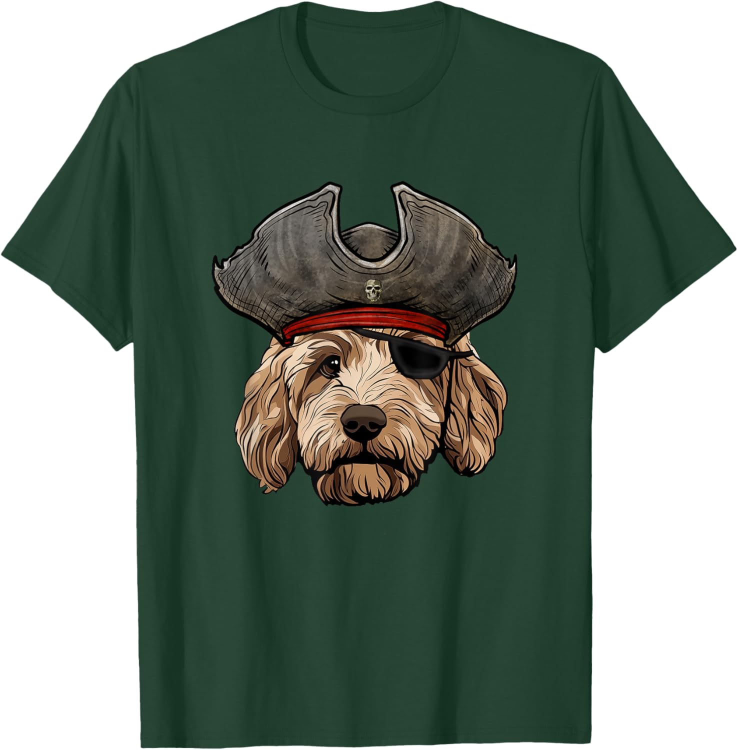Funny Pirate Goldendoodle Dog T-Shirt for Pet Lovers and Pirates - 11