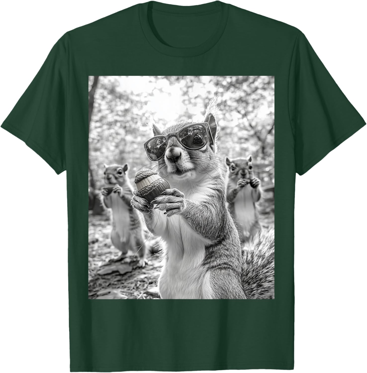 Cute Squirrel Selfie T-Shirt for Animal Lovers - Fun Graphic Tee - 15