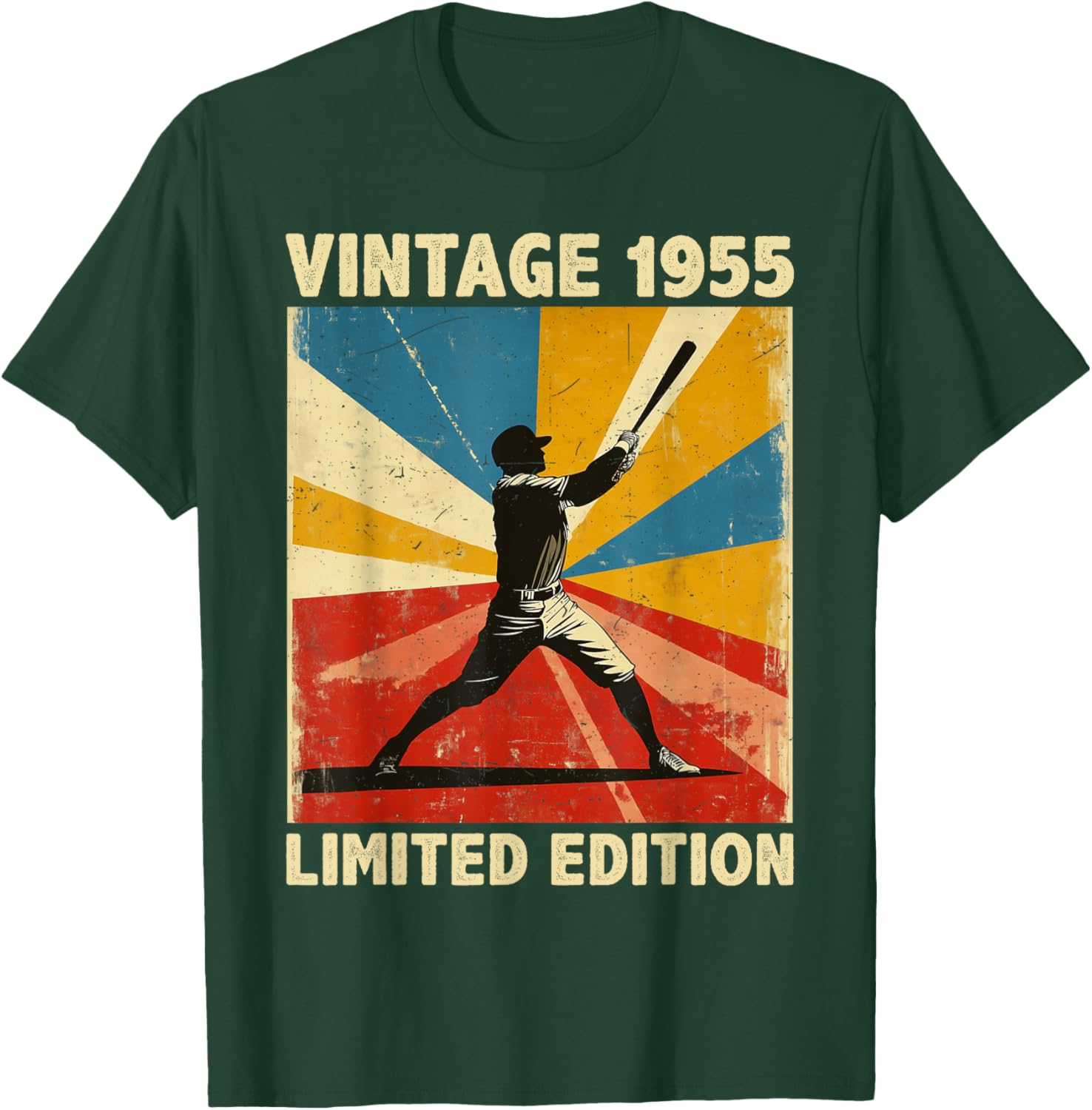 Retro Vintage 1955 Baseball Lover Funny Limited Edition T-Shirt - 20