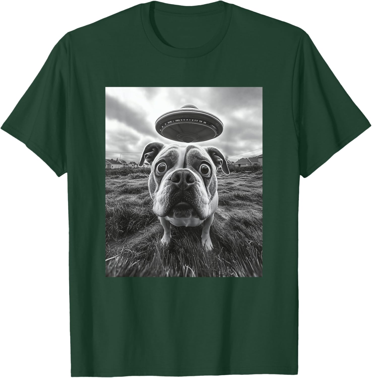 Hilarious English Bulldog UFO Graphic T-Shirt for Dog Lovers of All Ages - 20