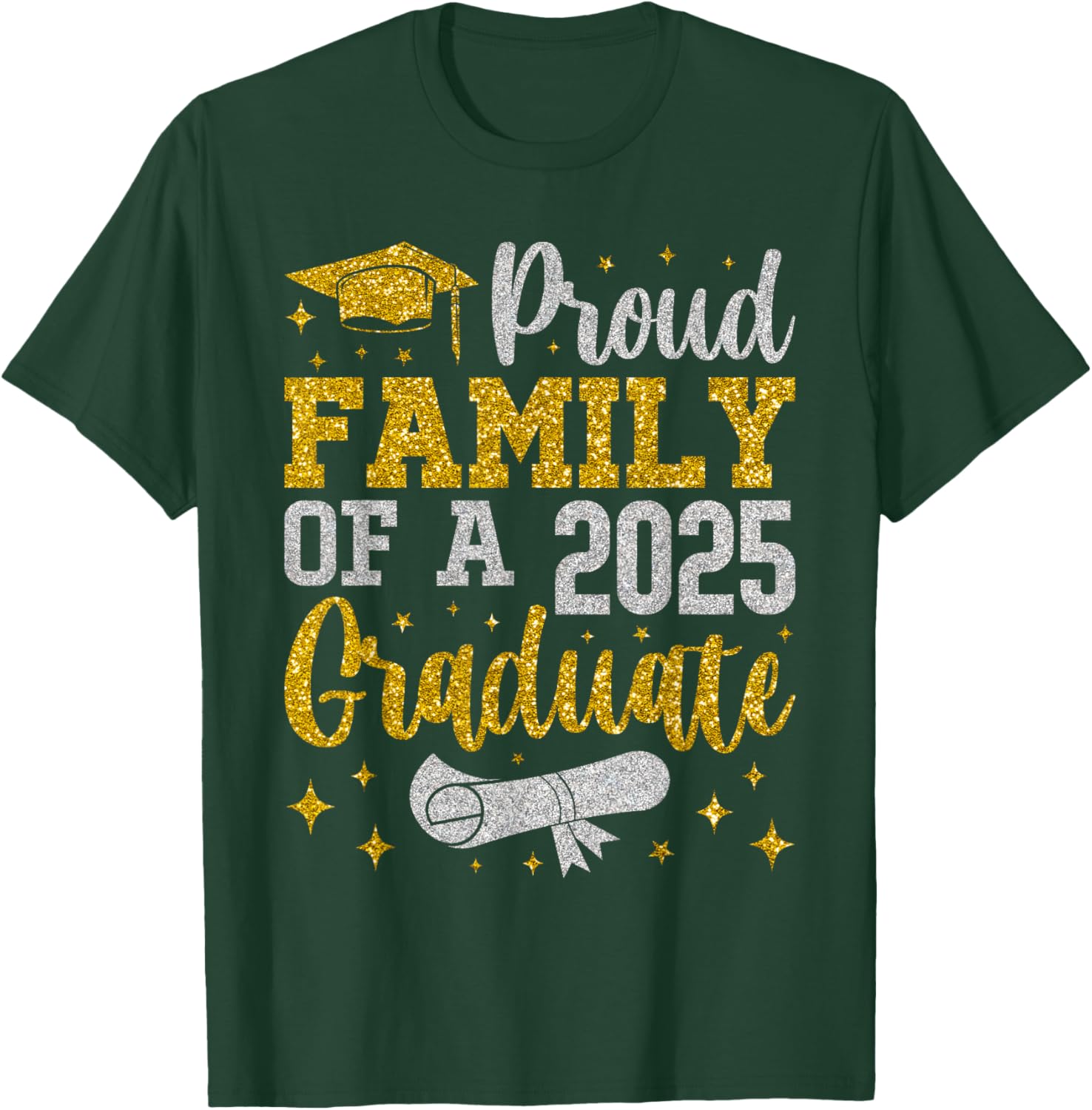 Proud Family of a 2025 Graduate Senior Graduation T-Shirt for Celebrations - 14