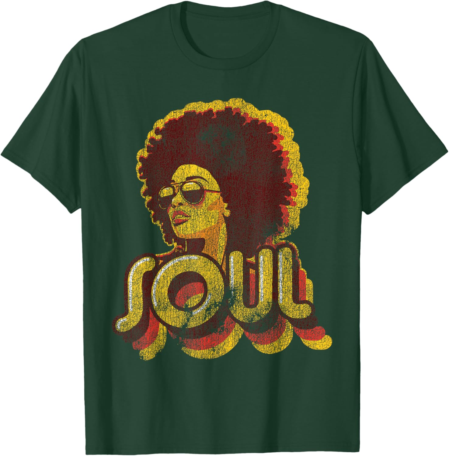 Retro 70s Funk Afro Soul T-Shirt for Vintage Style Lovers - 24
