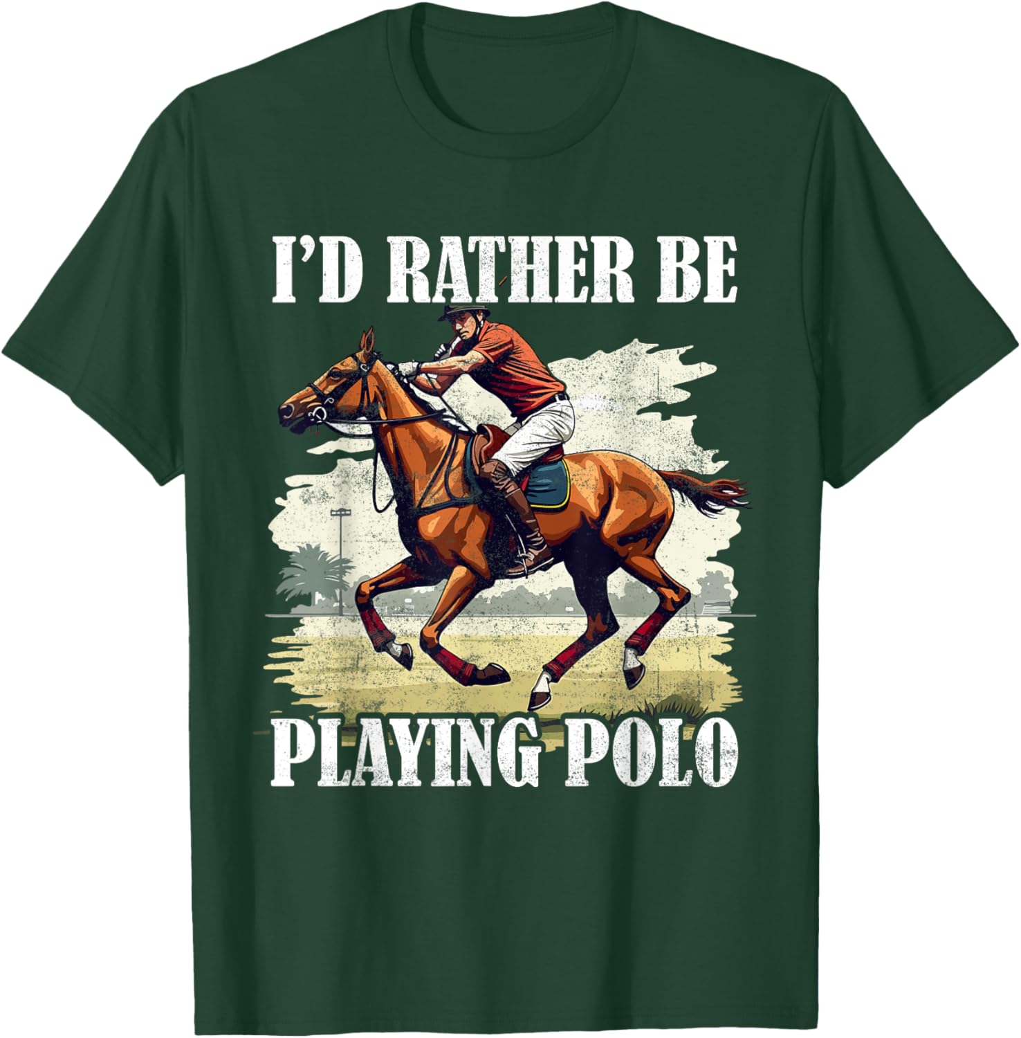 Stylish Polo Player T-Shirt for Equestrian Sports and Horseback Riding - 10