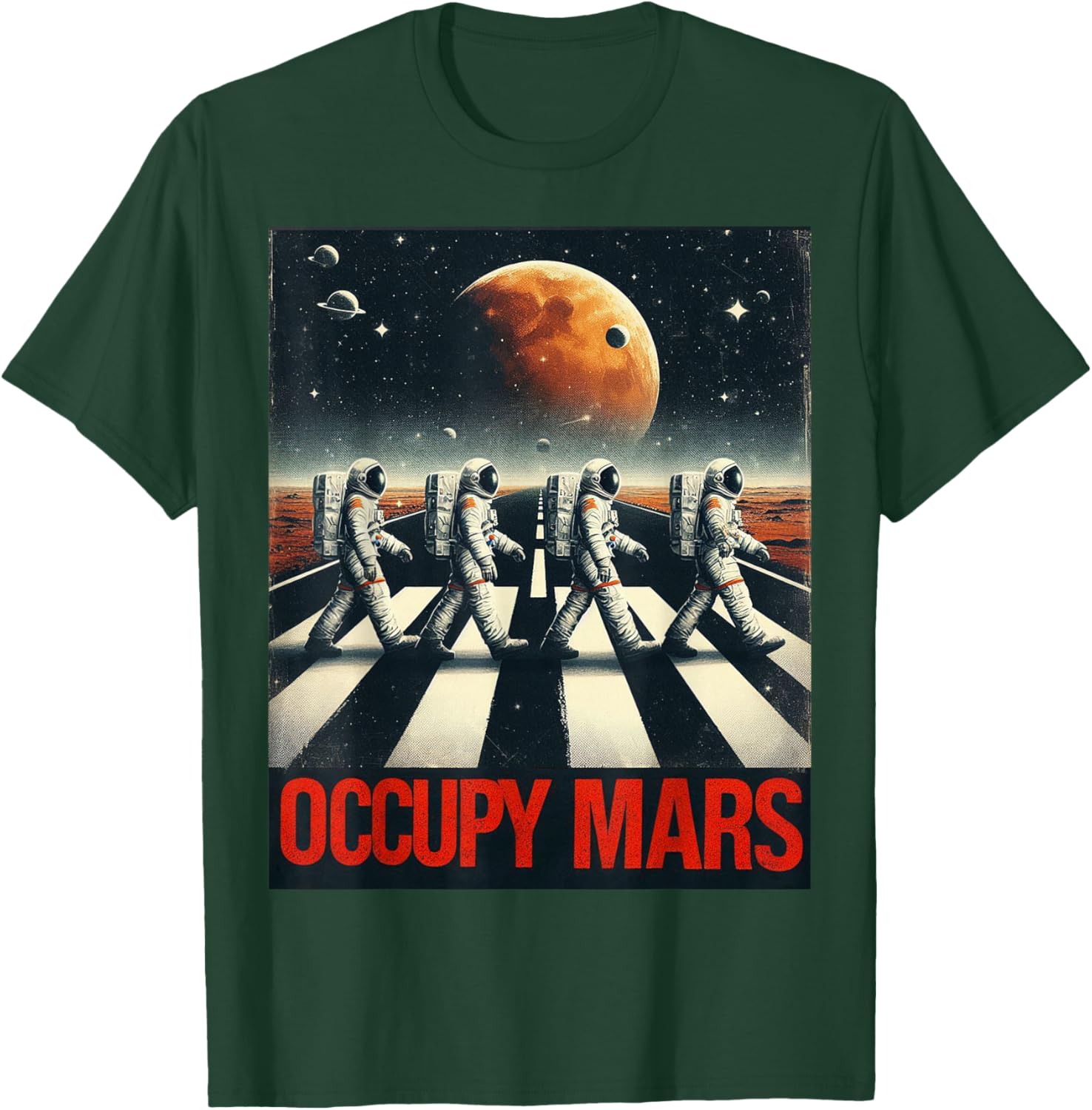 Astronauts Walking on Mars T-Shirt Perfect for Space Lovers and Adventurers - 26