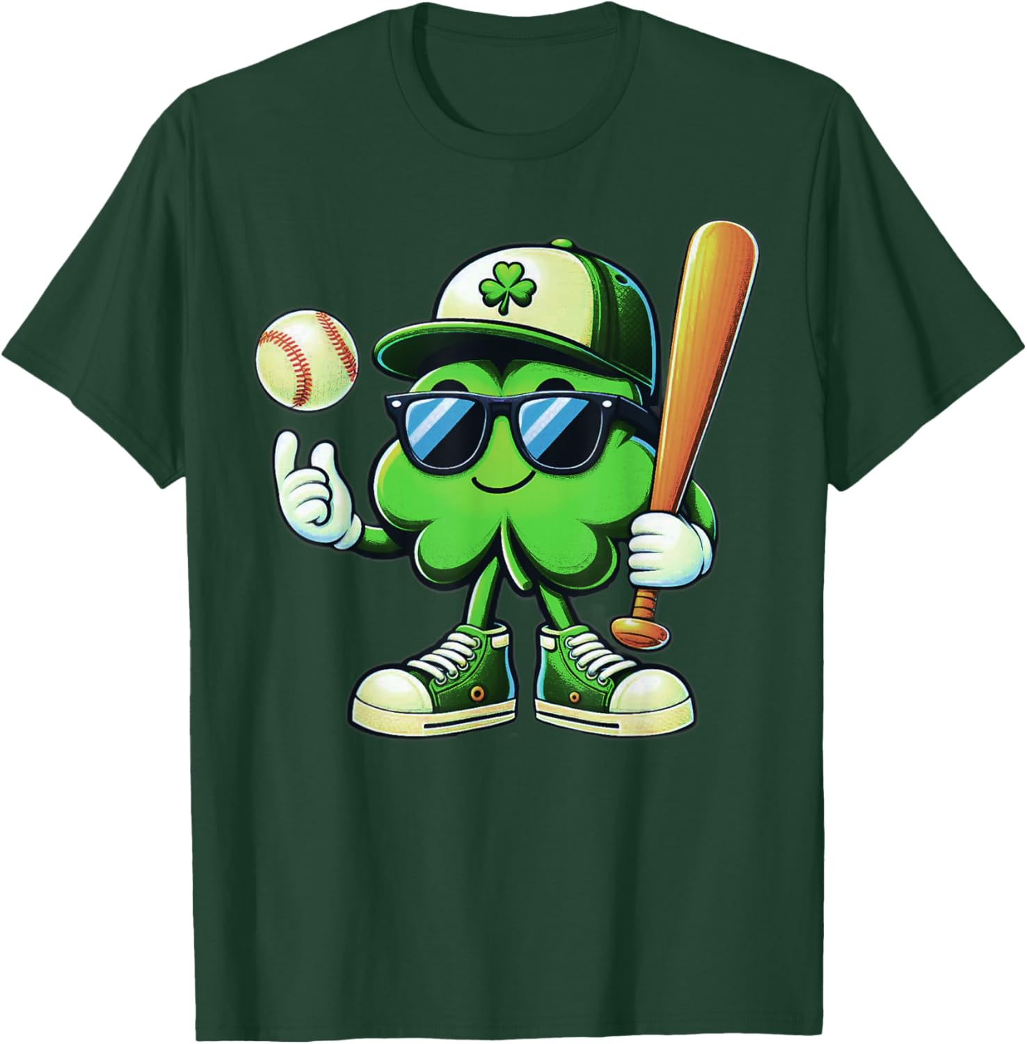 Funny Shamrock Baseball Shirts for Boys Kids St Patricks Day T-Shirt - 24