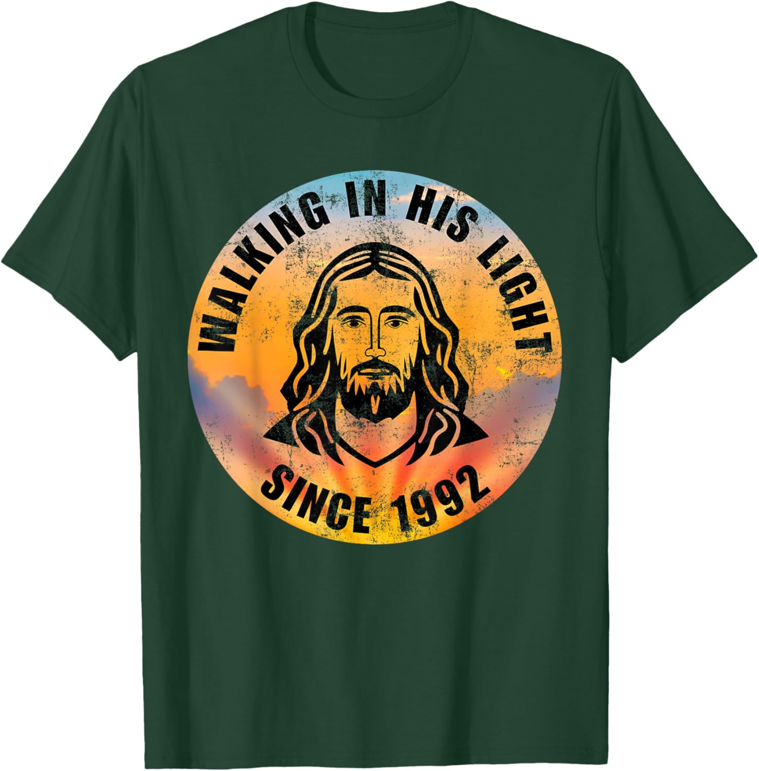 Walking In His Light Since 1992 Inspirational Christian T-Shirt - 3
