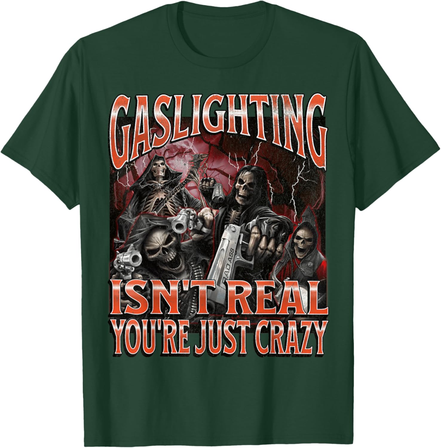 Funny Gaslighting Skeleton Meme T-Shirt for Unique Style Lovers - 27