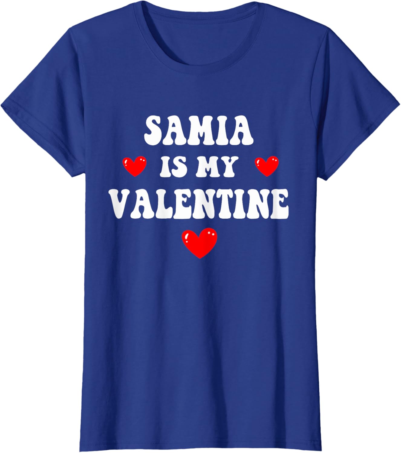 Personalized SAMIA Is My Valentine T-Shirt for Special Occasions - 5