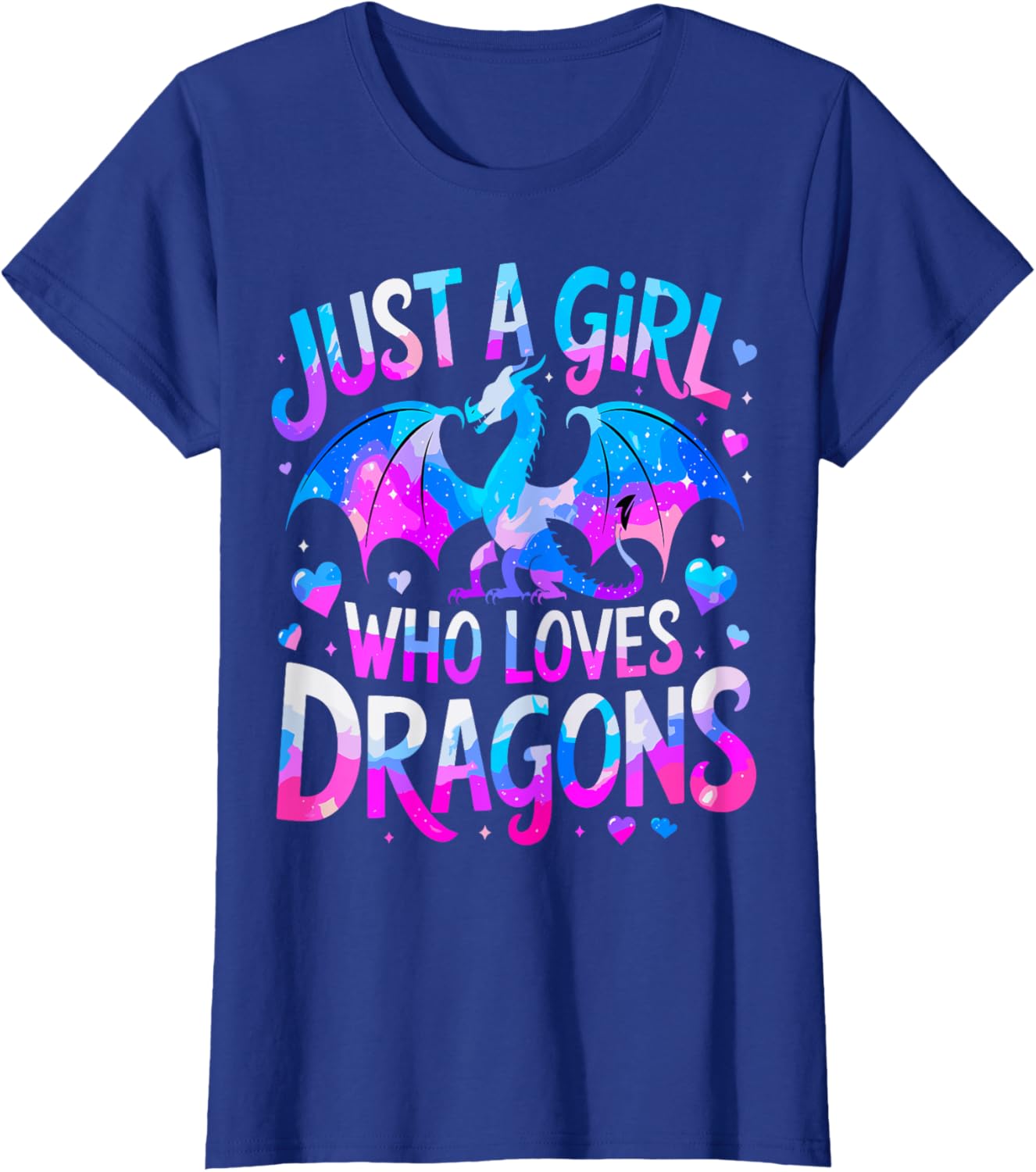 Cute Dragon Lover T-Shirt for Girls - Adorable Dragon Print Apparel - 6