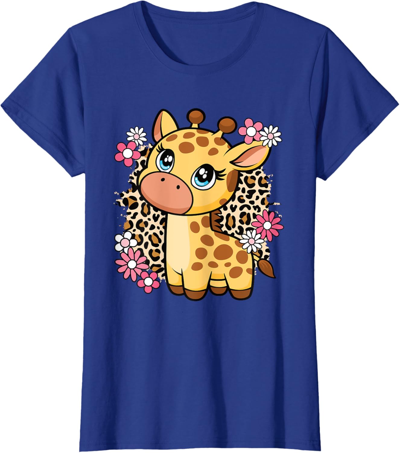 Cute Giraffe Flower T-Shirt for Women, Girls, and Kids - Perfect Gift! - 18