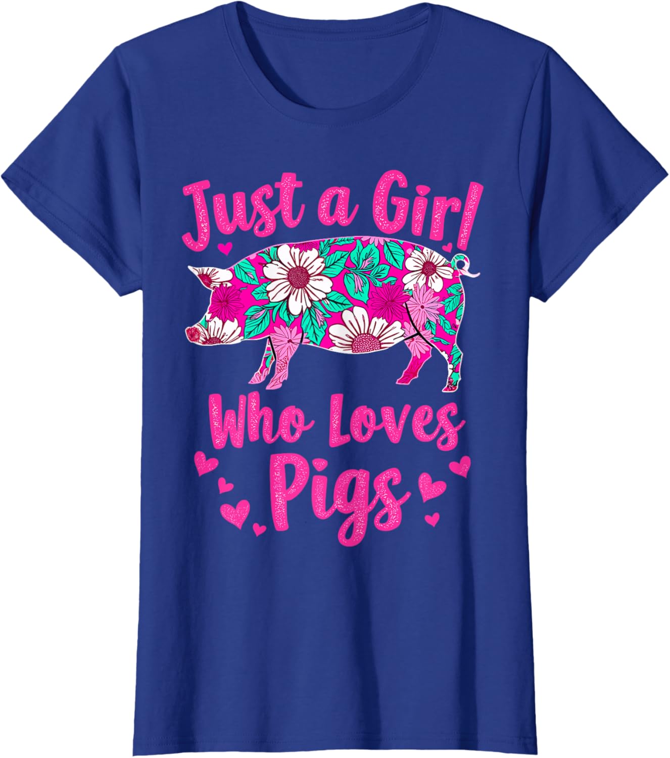 Cute Pig Lover T-Shirt for Girls Who Adore Pigs - Perfect Gift Idea - 7