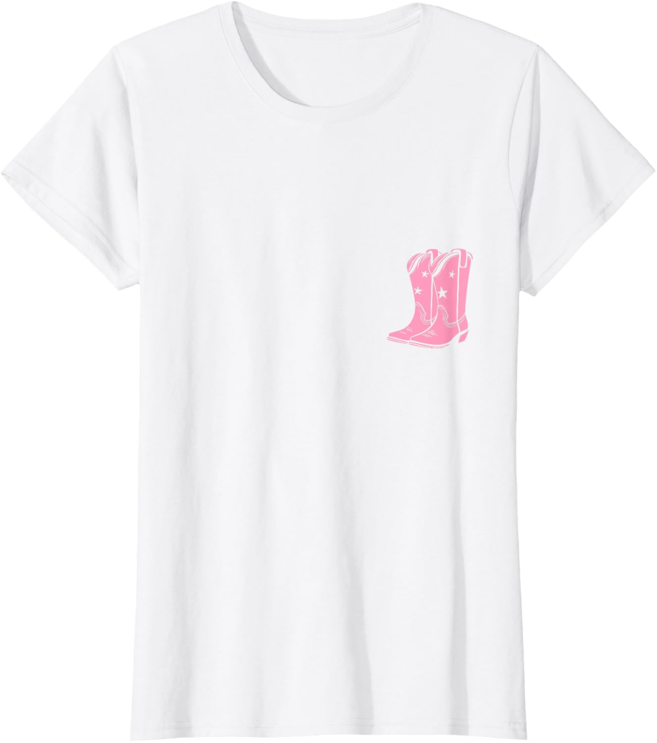 Pink Cowboy Boots Cowgirl Boho Style Western T-Shirt for Fashion Lovers - 6