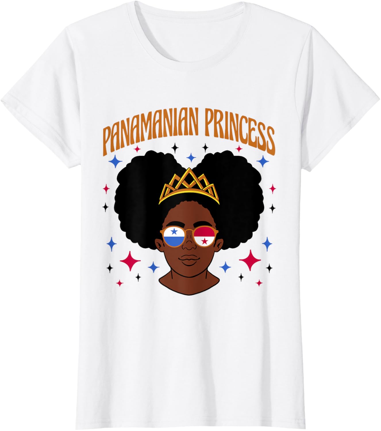 Panamanian Princess Afro Girl T-Shirt Celebrate Heritage and Style - 11