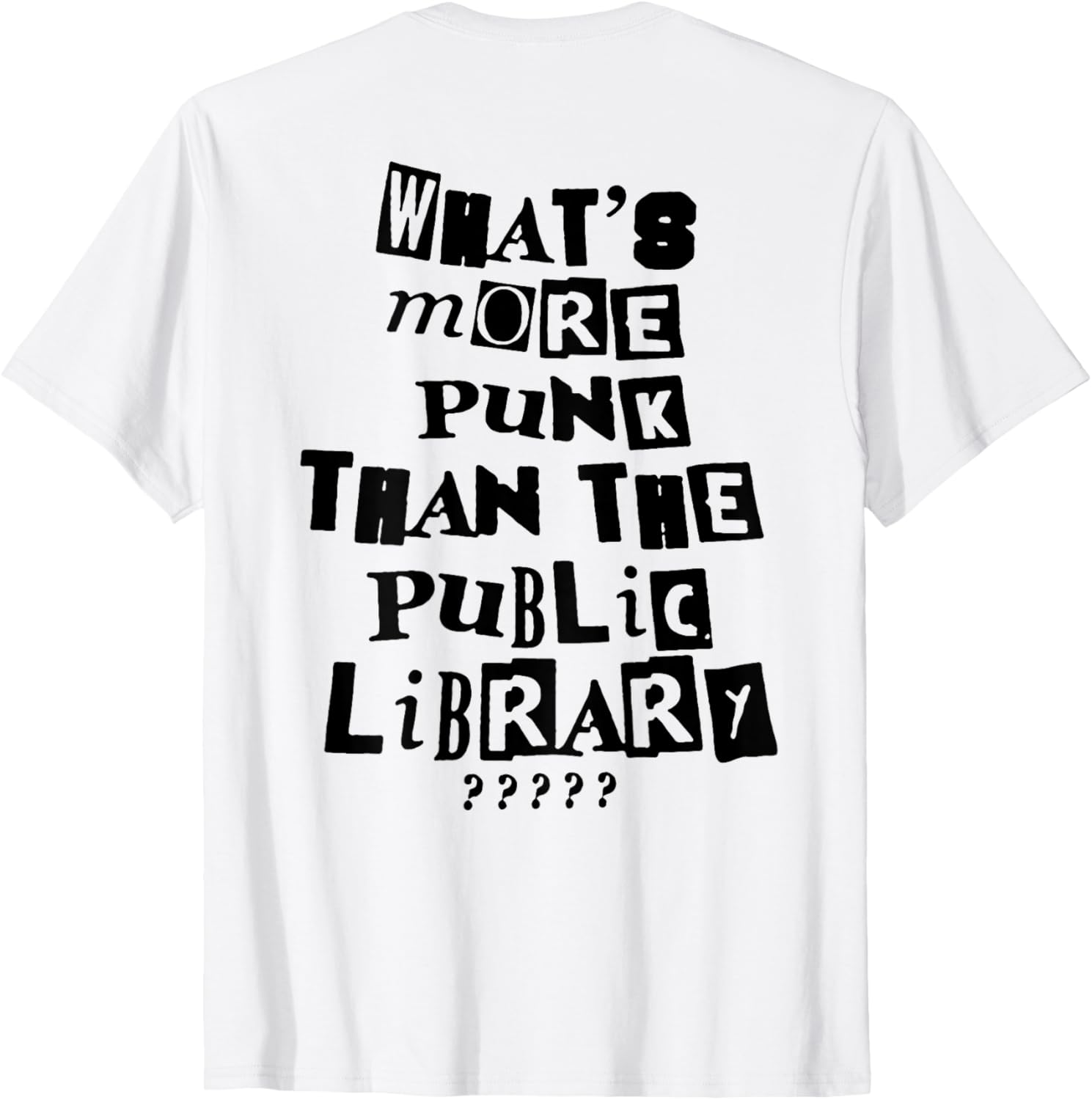 Punk Library T-Shirt for Book Lovers | Unique Graphic Tee Design - 1