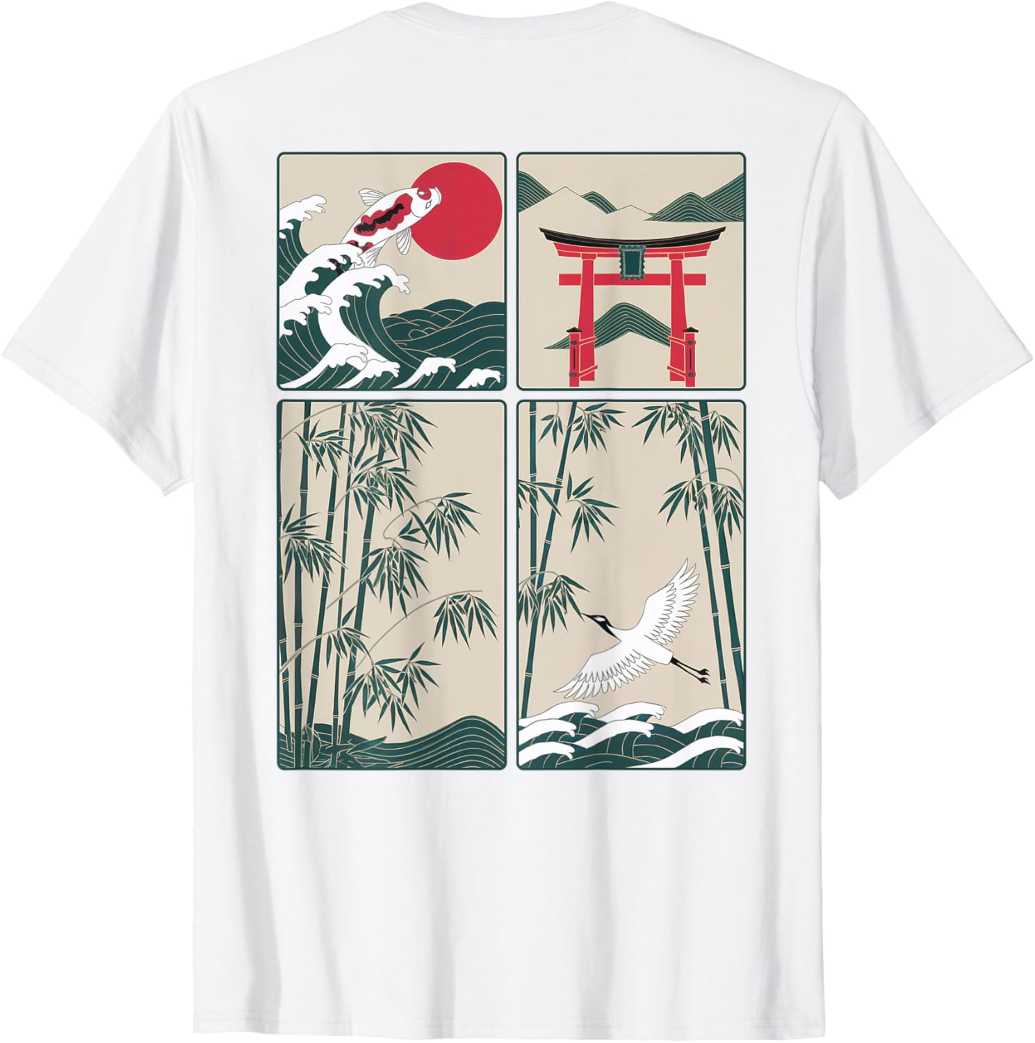 Japanese Koi Fish Great Wave Kanagawa T-Shirt for Stylish Aquatic Lovers - 4