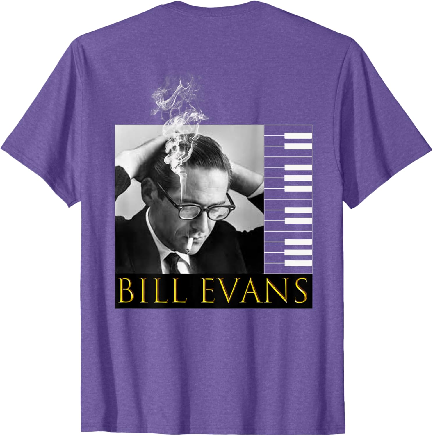 Bill Evans Back Printed T-Shirt for Music Lovers - Stylish Casual Wear - 1