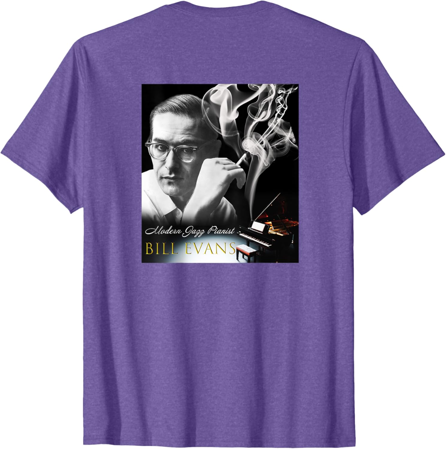 Bill Evans Back Printed T-Shirt for Music Lovers - Stylish and Comfortable - 5