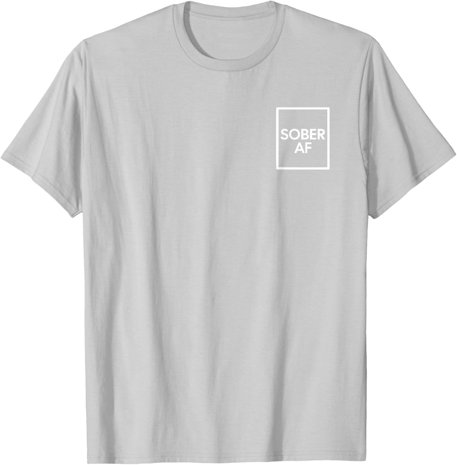 Funny Sober AF Sobriety Anniversary T-Shirt for AA Recovery Support - 12