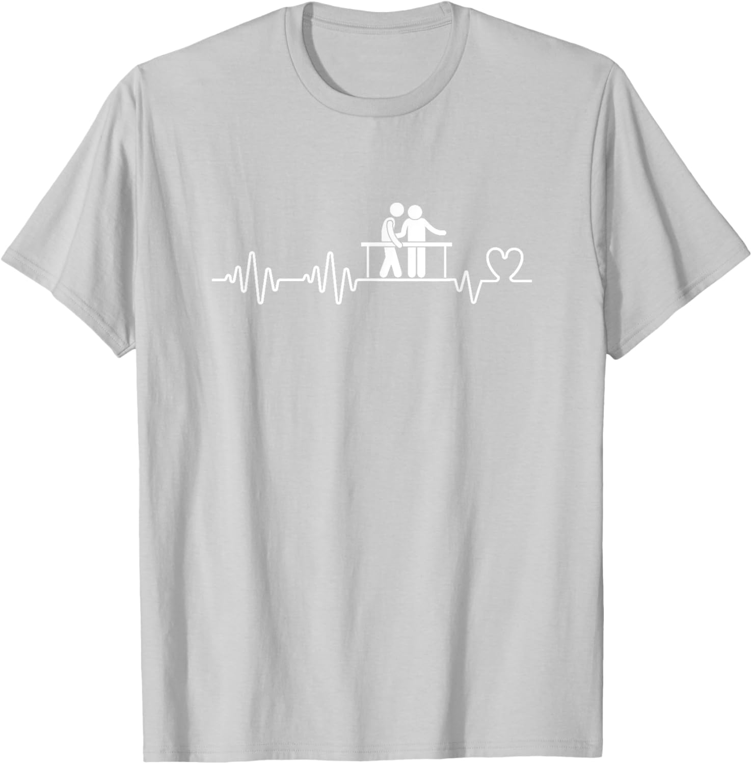 Funny Physical Therapist Heartbeat Man T-Shirt for Therapy Lovers - 28