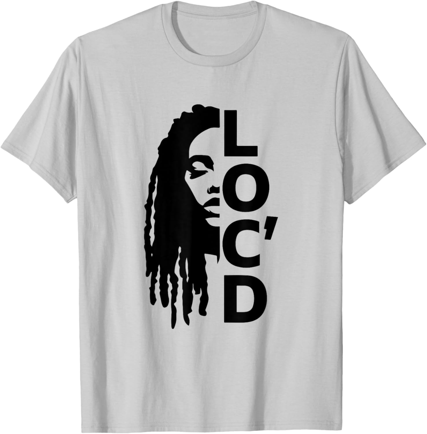 Loc'd For Life Afro Locs T-Shirt for Proud Black Melanin Women - 15