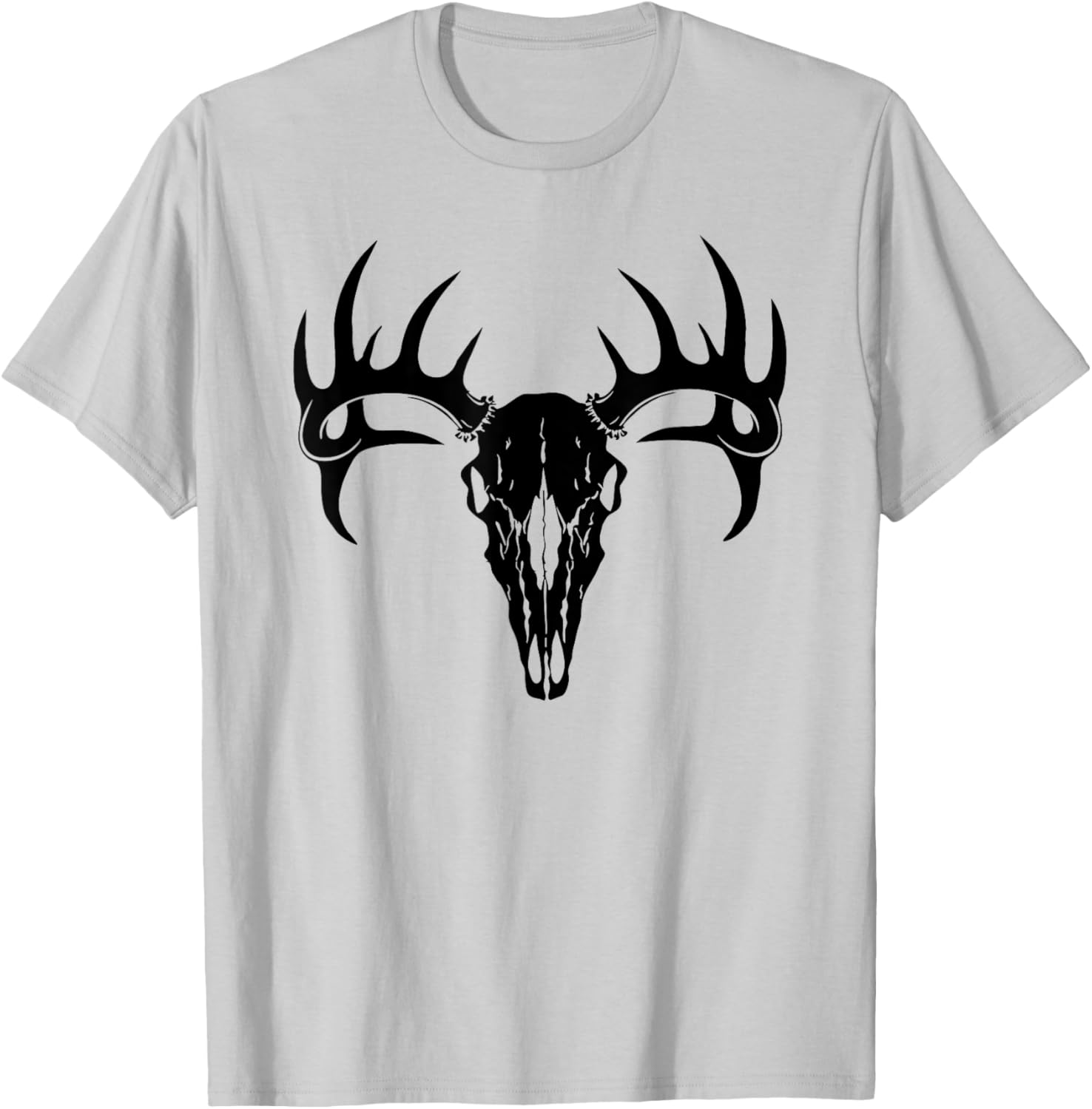 Stylish Deer Antler Deer Skull T-Shirt for Outdoor Enthusiasts - 11