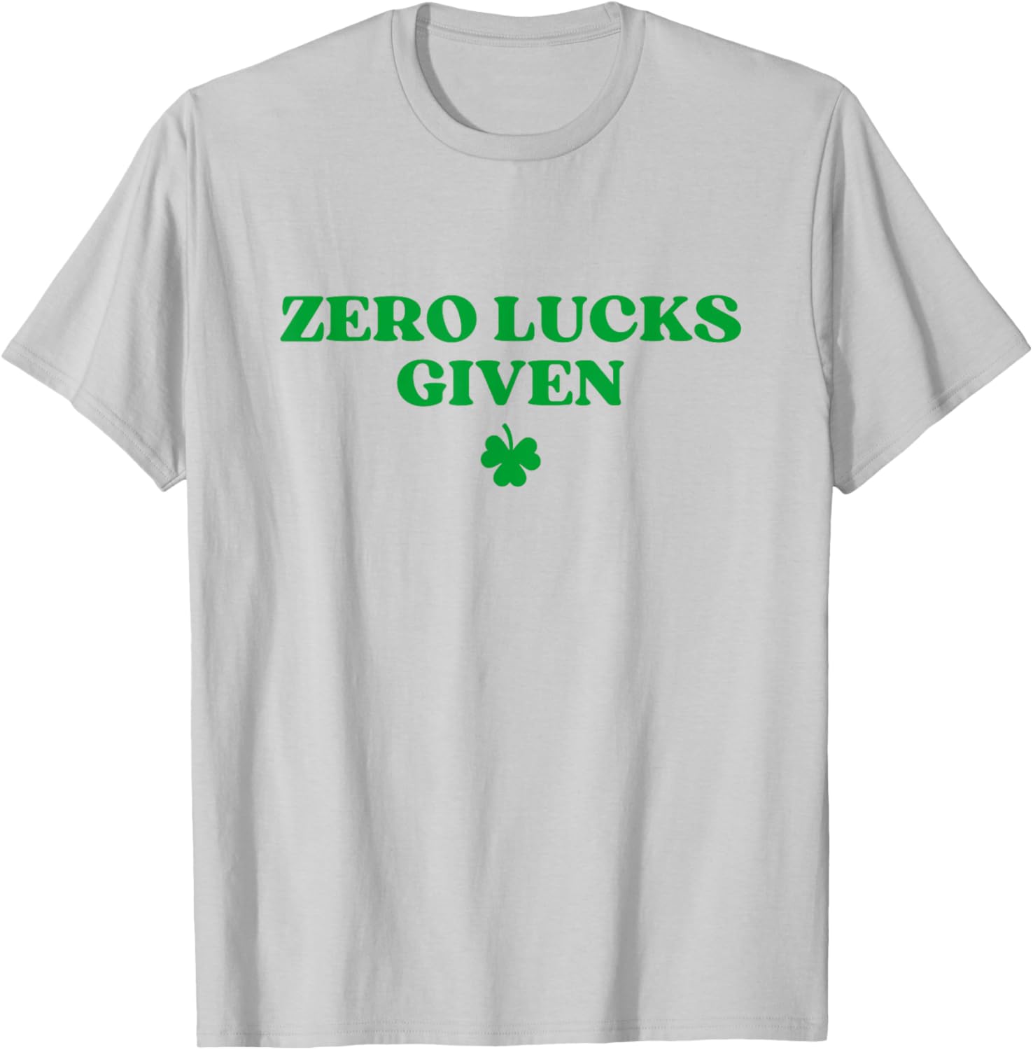 Zero Lucks Given Funny Shamrock Y2K St Patricks Day T-Shirt - 4