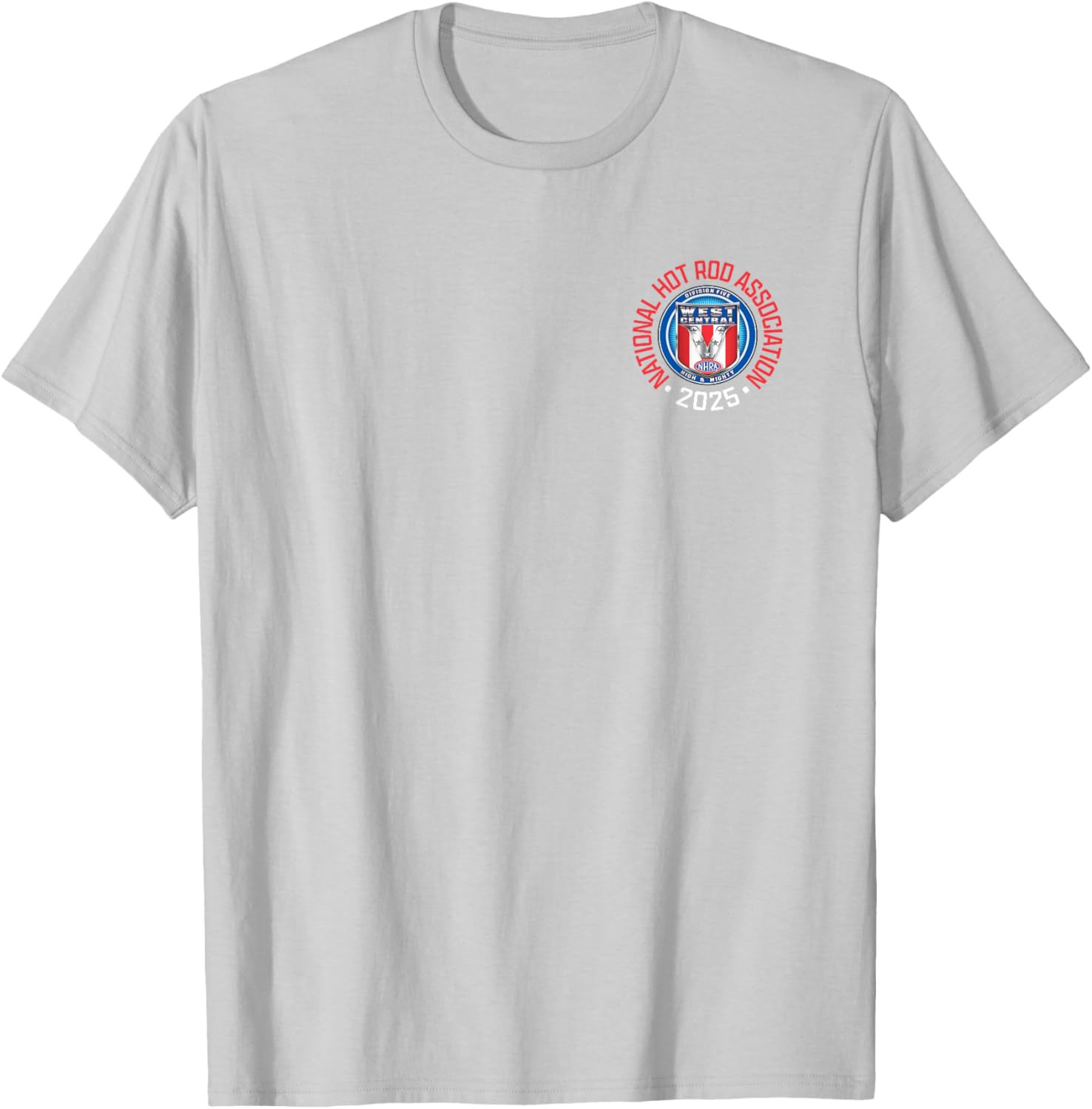 NHRA West Central Division Circle Logo T-Shirt for Motorsports Fans - 1
