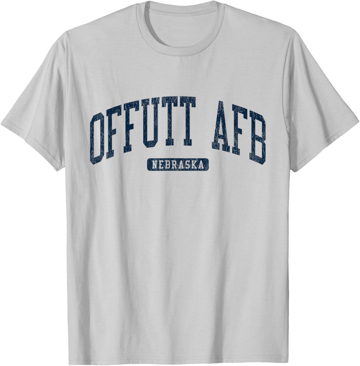 Offutt AFB Nebraska College Style Blue T-Shirt for Campus Life Fun - 15